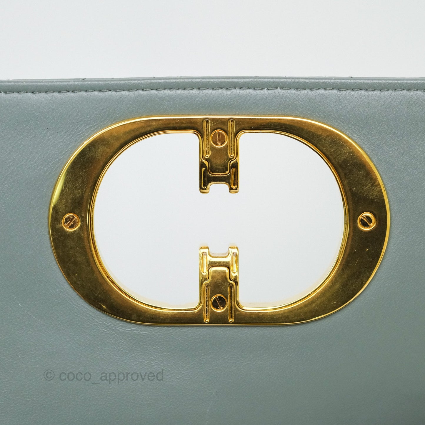 Dior Small Caro Bag Grey Supple Cannage Calfskin