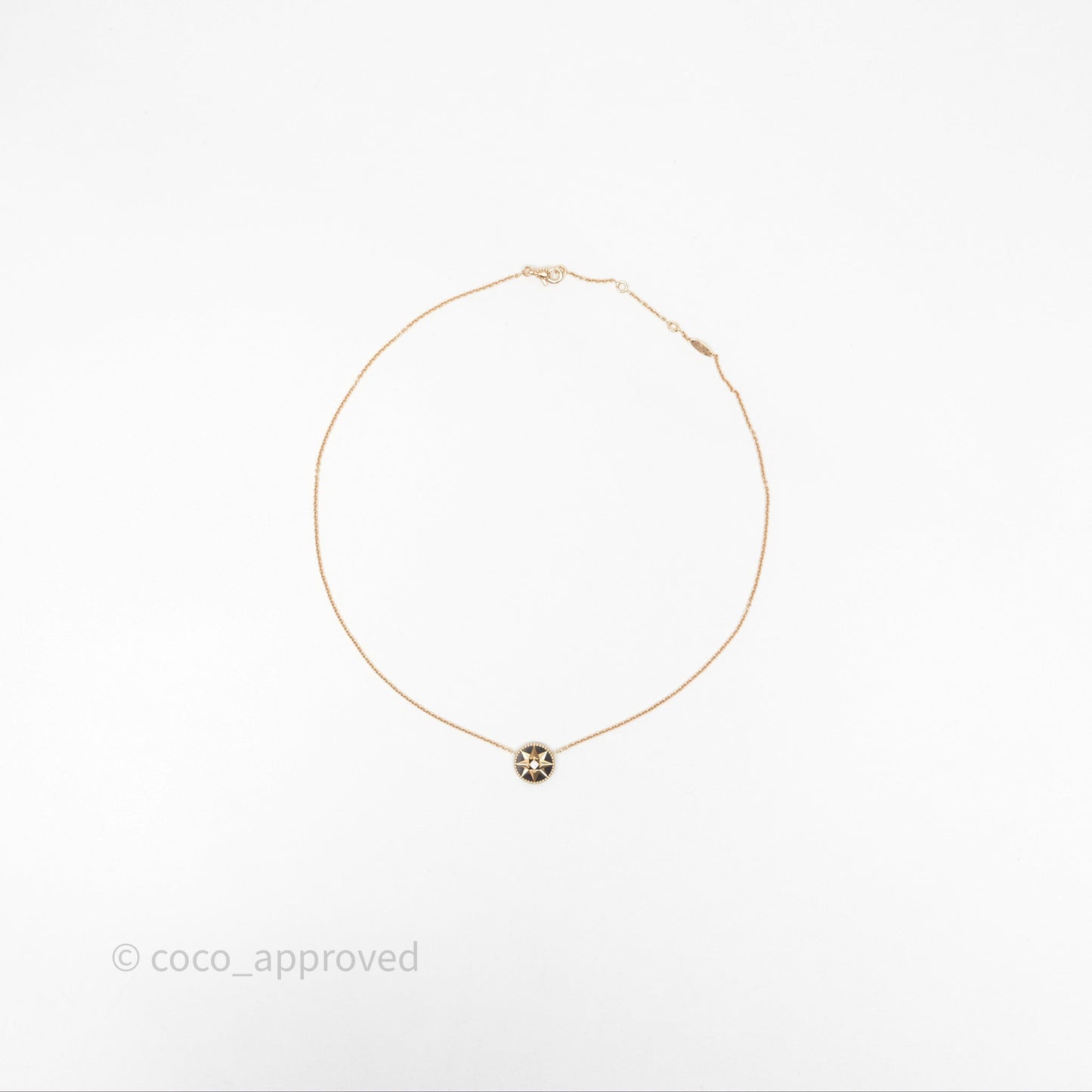 Dior Rose des Vents Necklace Pink Gold Diamond