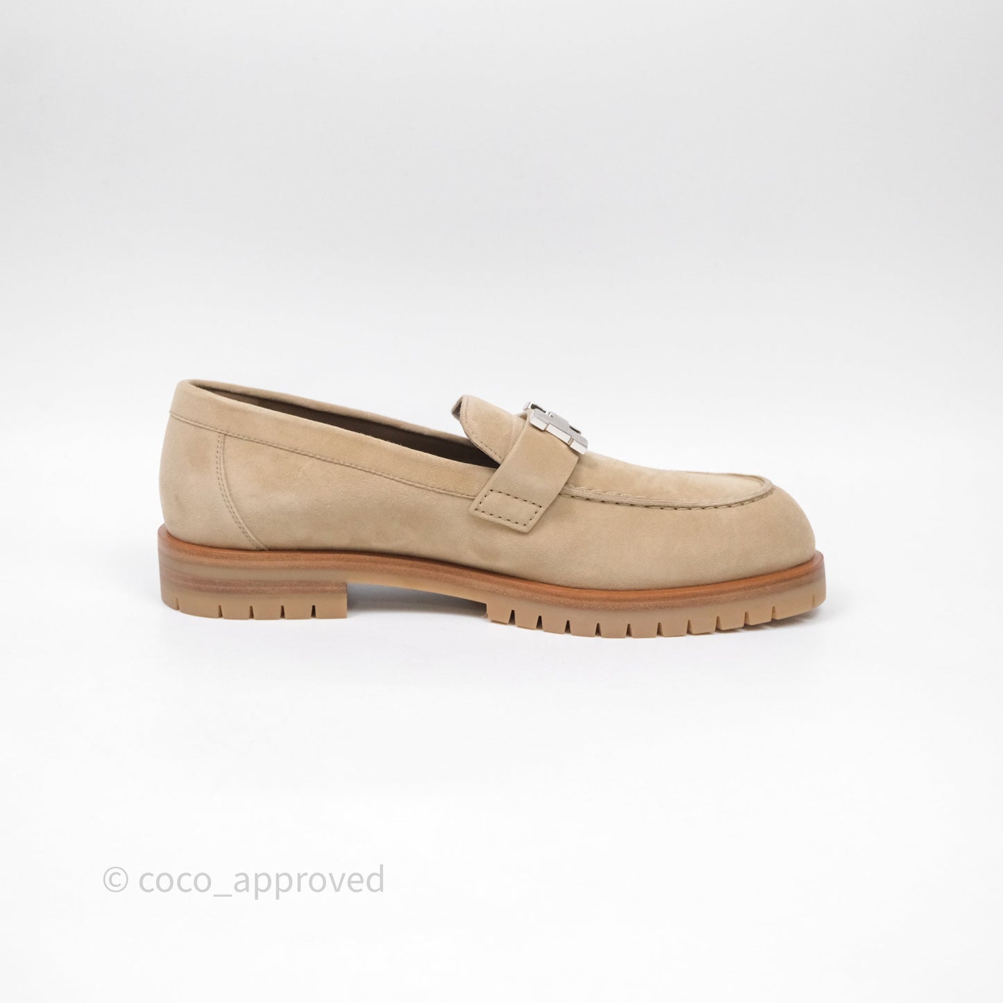Hermes Faubourg loafer Beige Camel Size 36.5