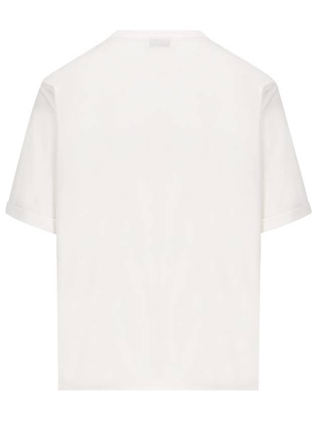 Luxury Saint Laurent Rive Gauche Short Sleeve T-Shirt White