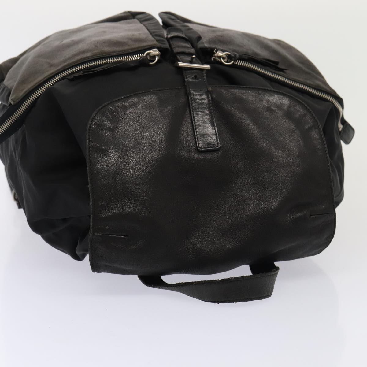 Luxury Prada Backpack Nylon Leather Black  87351