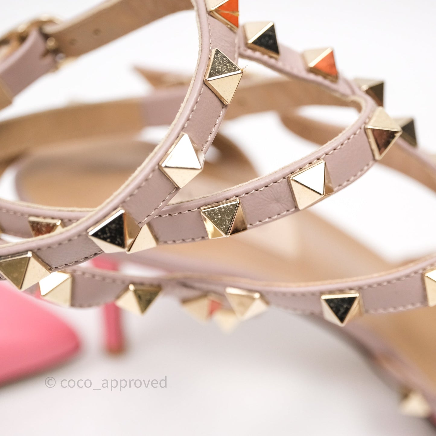 Valentino Garavani Rockstud Caged Pumps Purple Pink Size 39