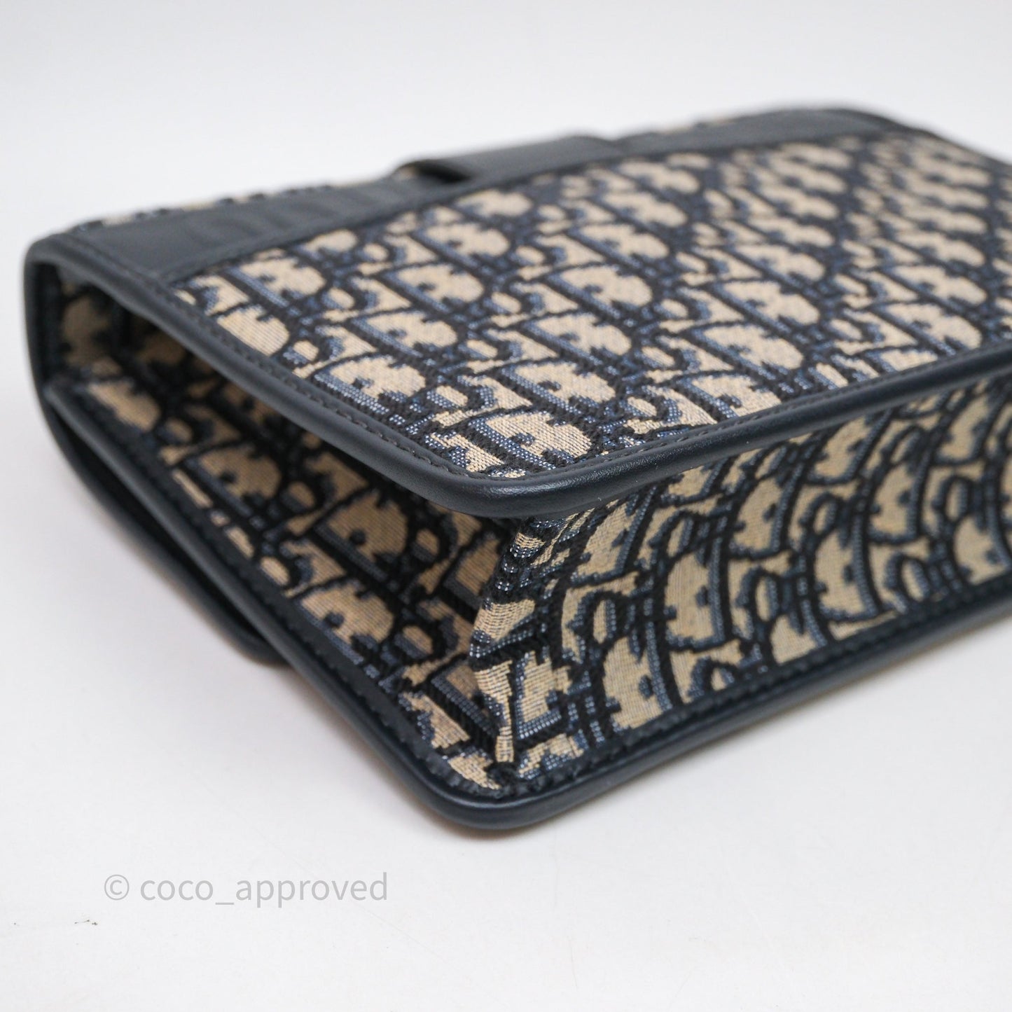 Christian Dior 30 Montaigne Bag Blue Dior Oblique Jacquard Dior