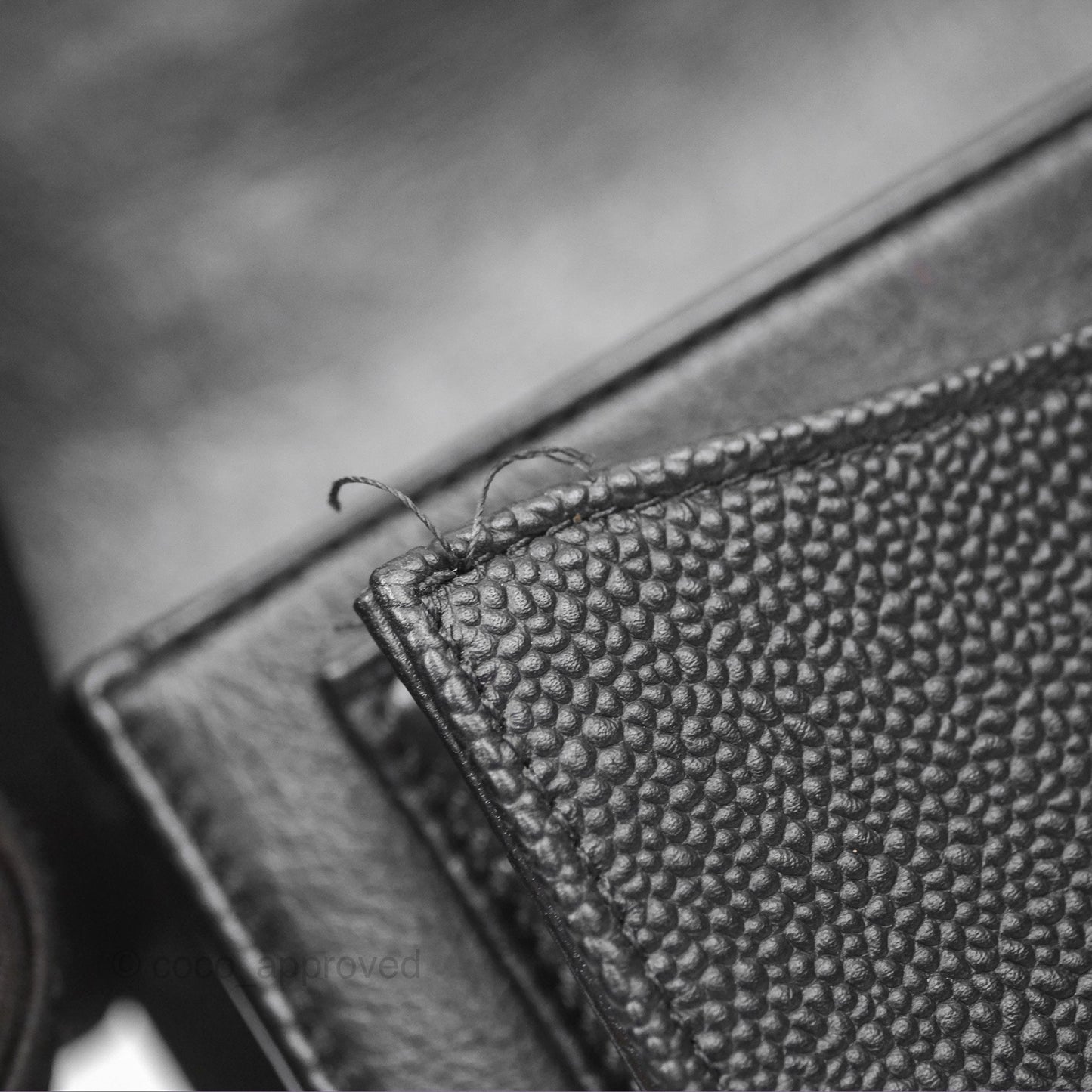 Chanel Chain Handle Small Flap Bag Black Calfskin