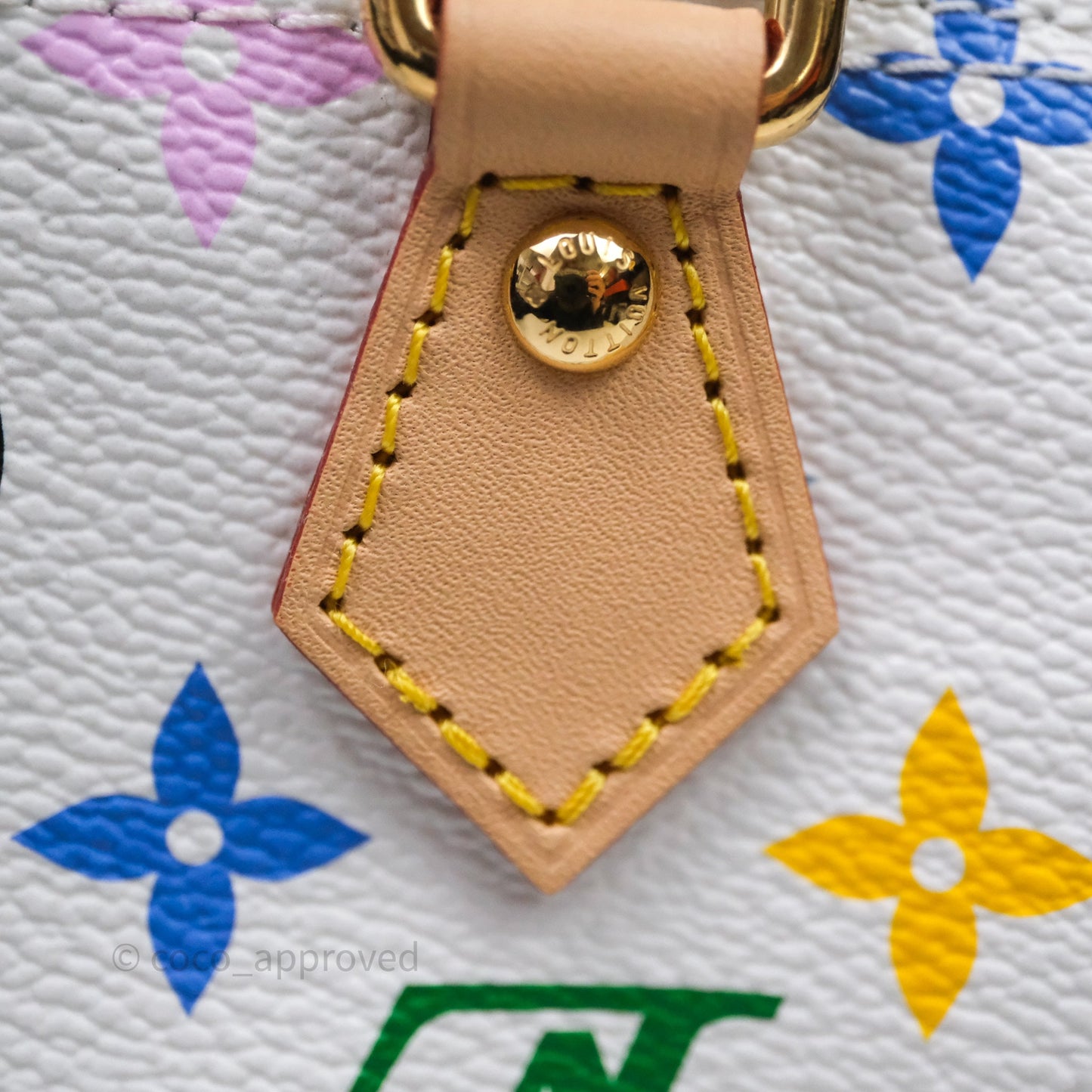 LV x TM Speedy Nano Speedy Multicolore Blanc Monogram Canvas