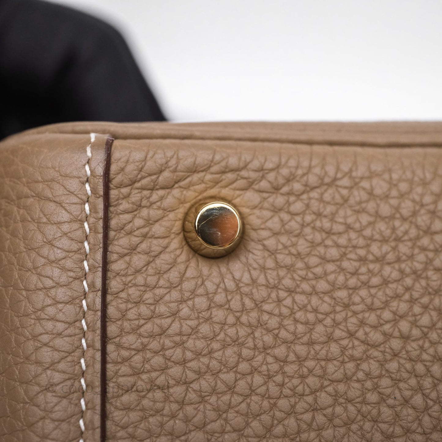 Hermès Mini Lindy 20 Etoupe 18 Clemence Gold Hardware
