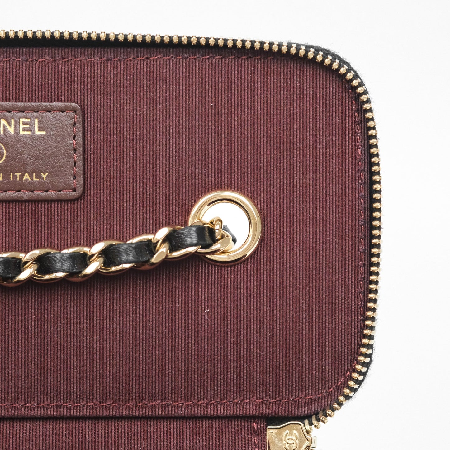 Chanel Classic Vanity with Chain Black Lambskin Gold Hardware