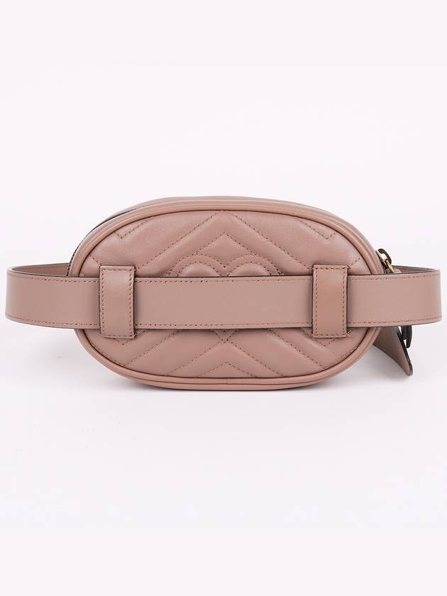 Luxury Gucci Trending 2025 GG Marmont Matelasse Jean Beige Belt Bag 476434