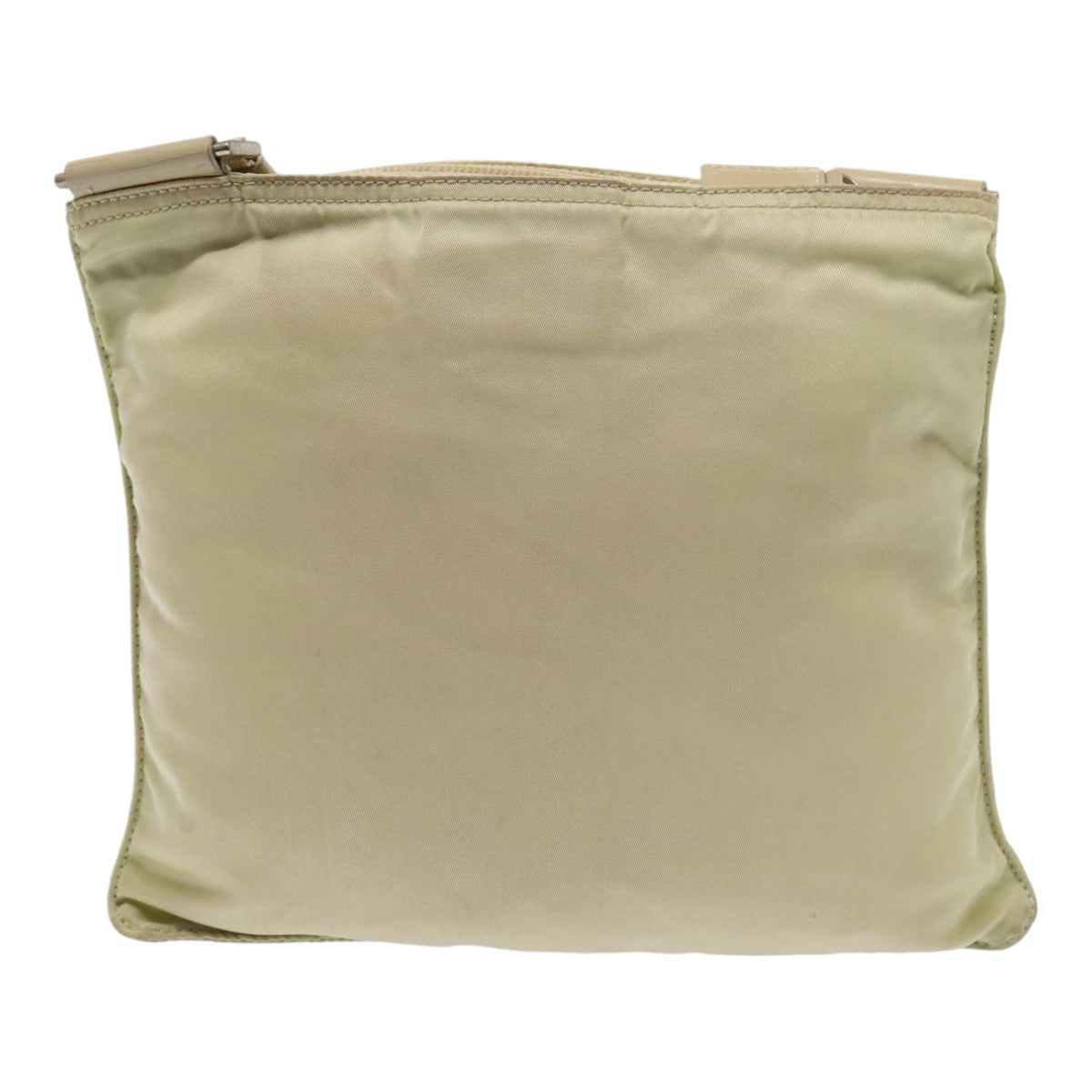Luxury Prada Shoulder Bag Nylon Cream Silver  87421