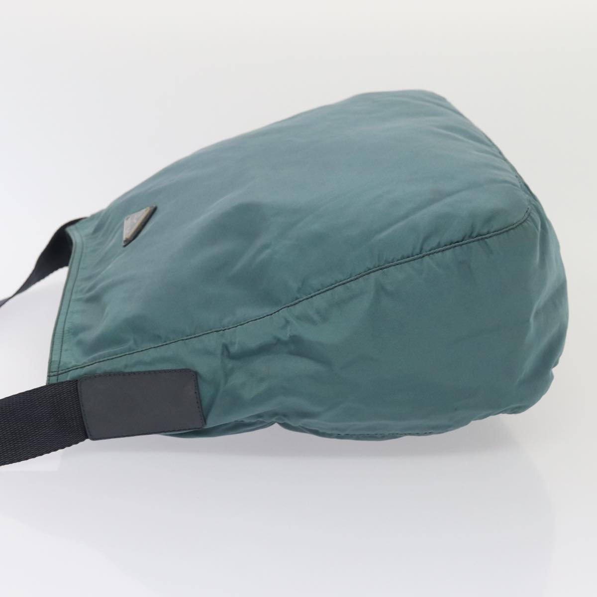 Luxury Prada Shoulder Bag Nylon Green Silver  87423
