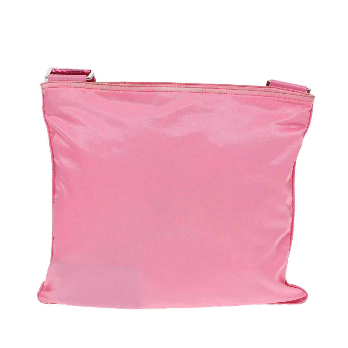 Luxury Prada Shoulder Bag Nylon Pink Silver  87439
