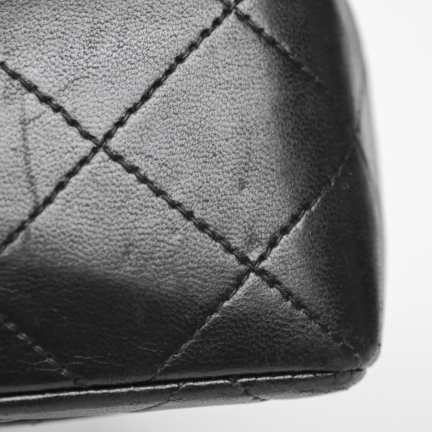 Chanel Vintage Mini Square Black Lambskin 24K Gold Hardware