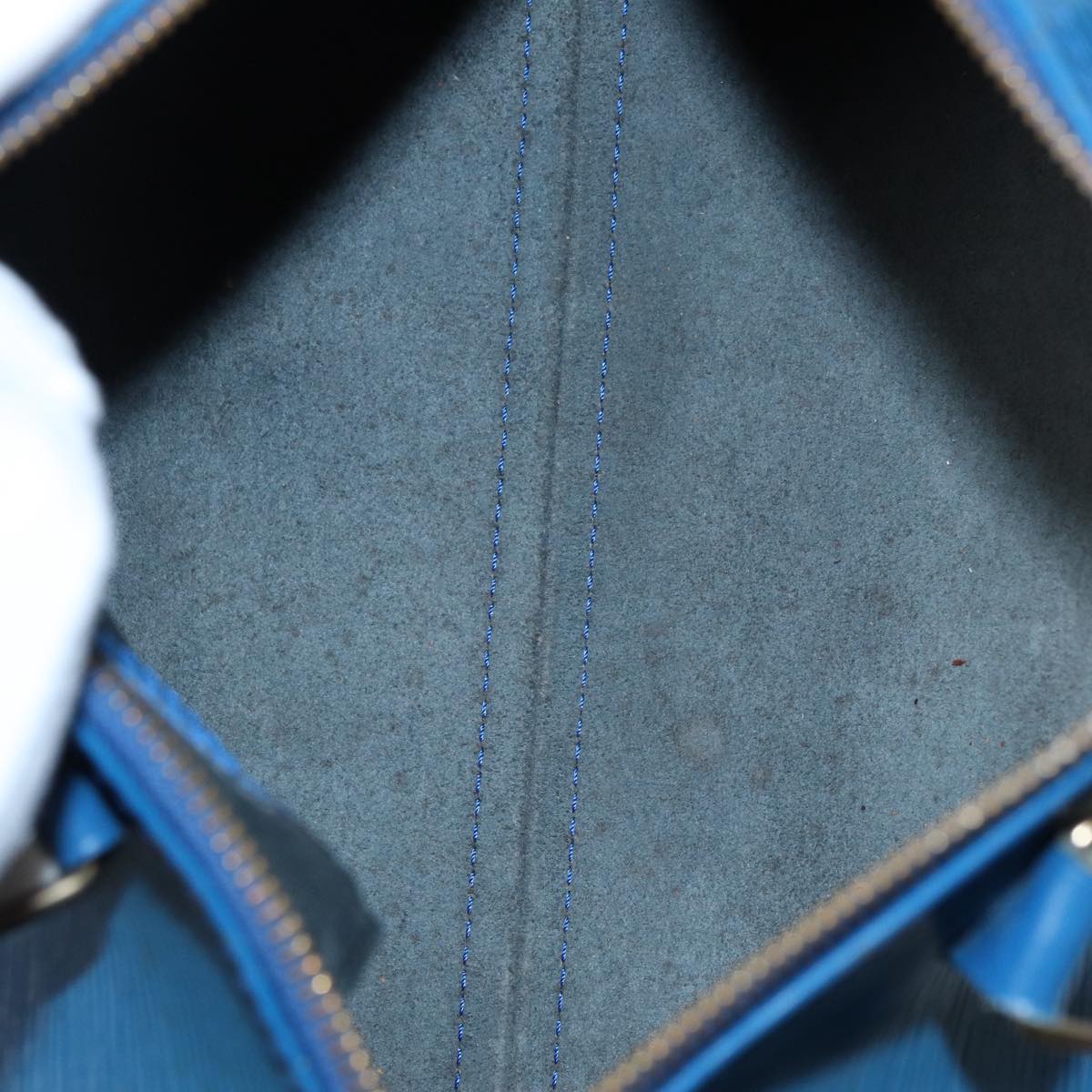 LOUIS VUITTON Epi Speedy 25 Hand Bag Toledo Blue M43015 LV 87489
