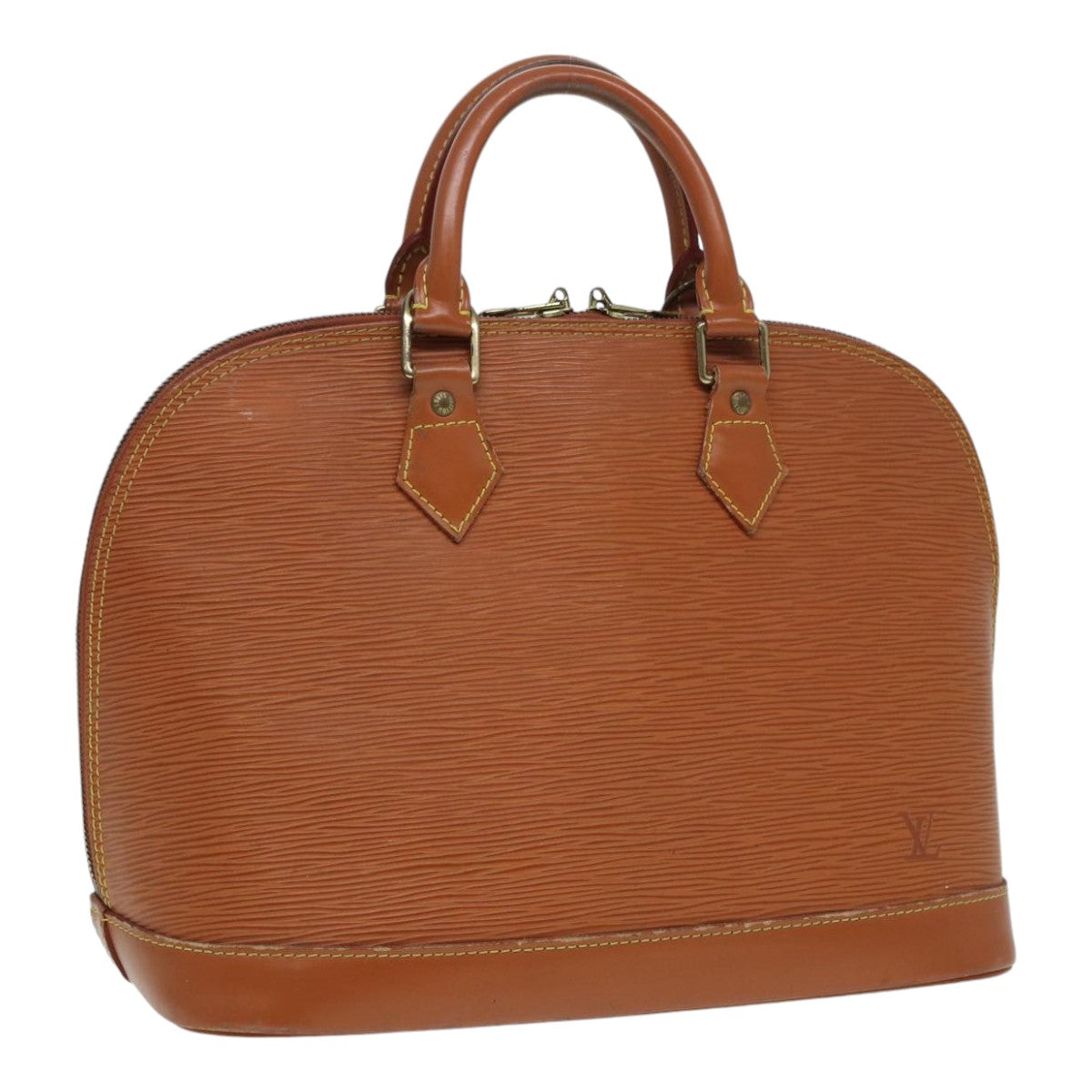 LOUIS VUITTON Epi Alma Hand Bag Brown Zipangu Gold M52148 LV 87498