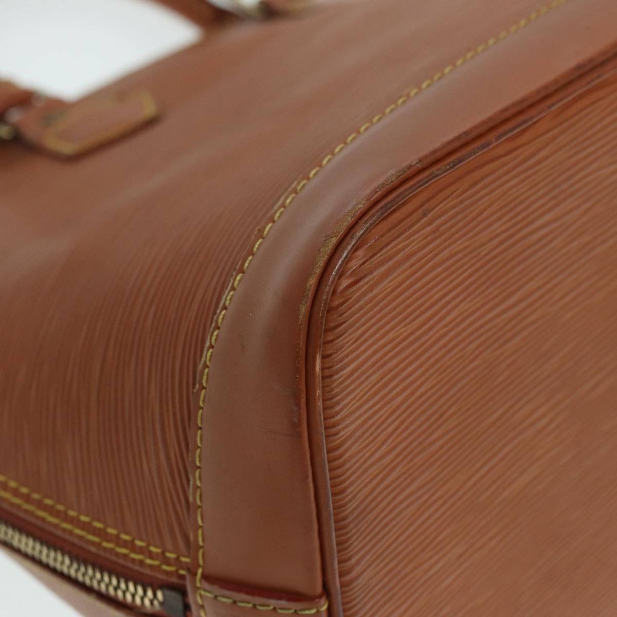LOUIS VUITTON Epi Alma Hand Bag Brown Zipangu Gold M52148 LV 87498