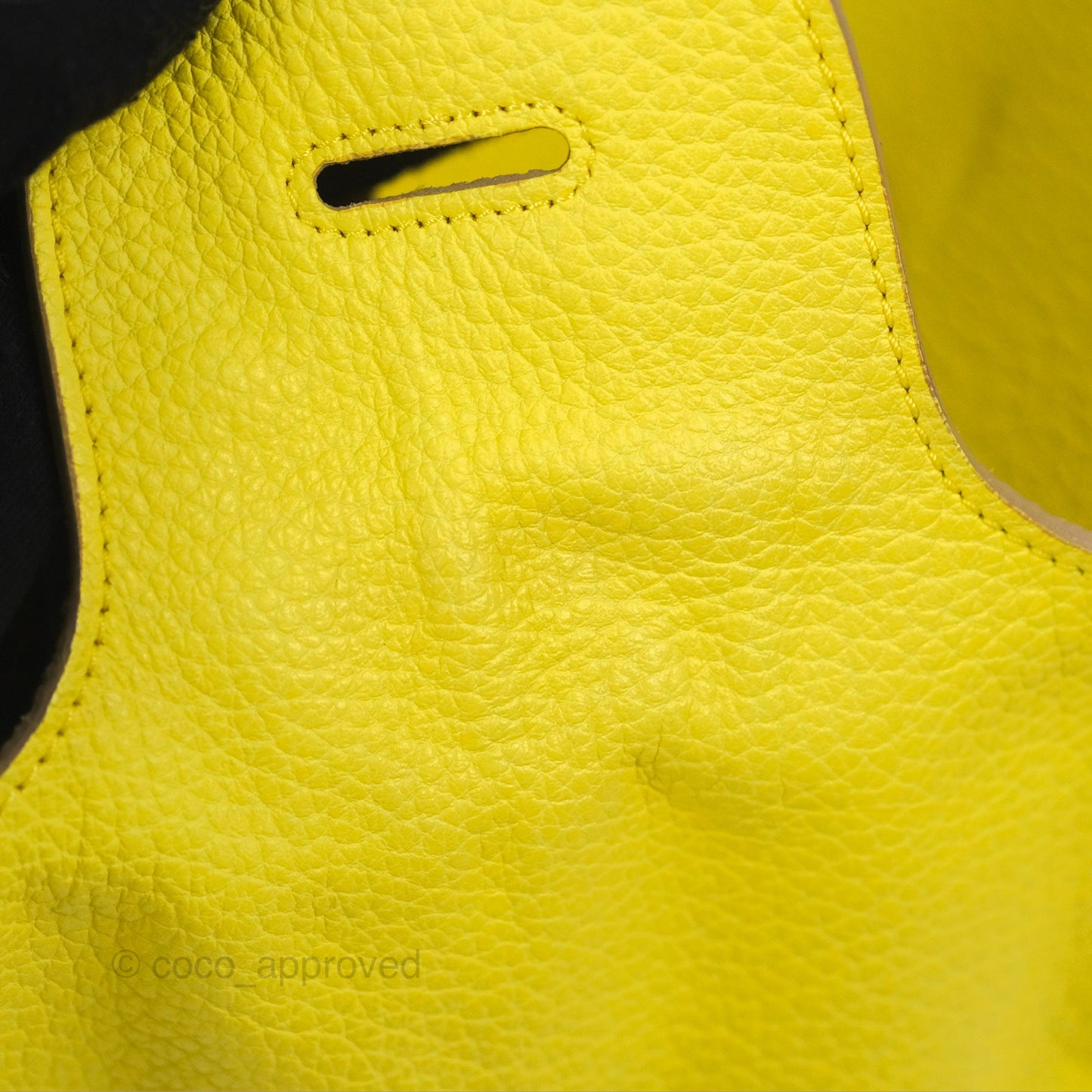 Celine Small Tie Knot Bag Yellow Grained Leather