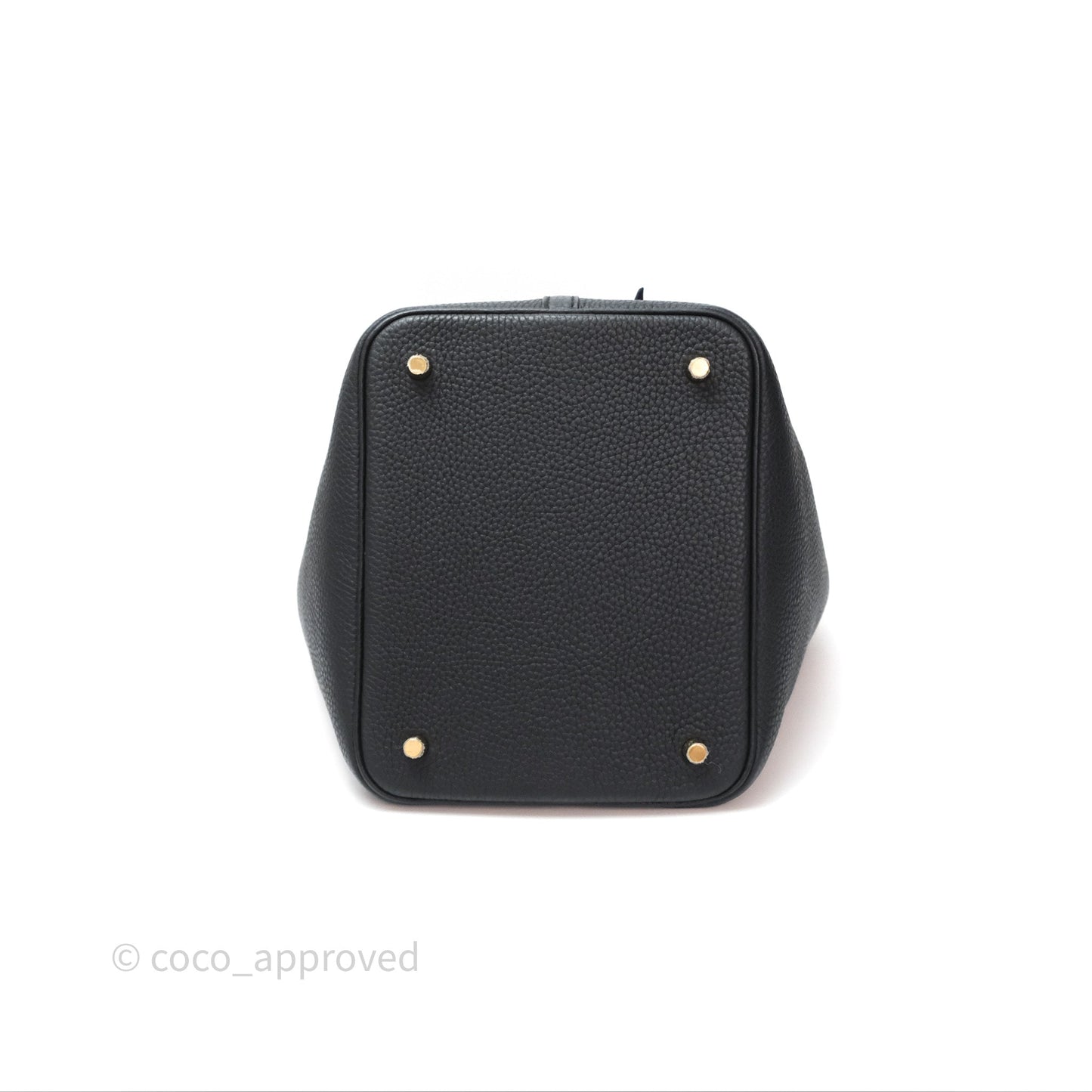 Hermès Picotin 22 Noir 89 Clemence Gold Hardware