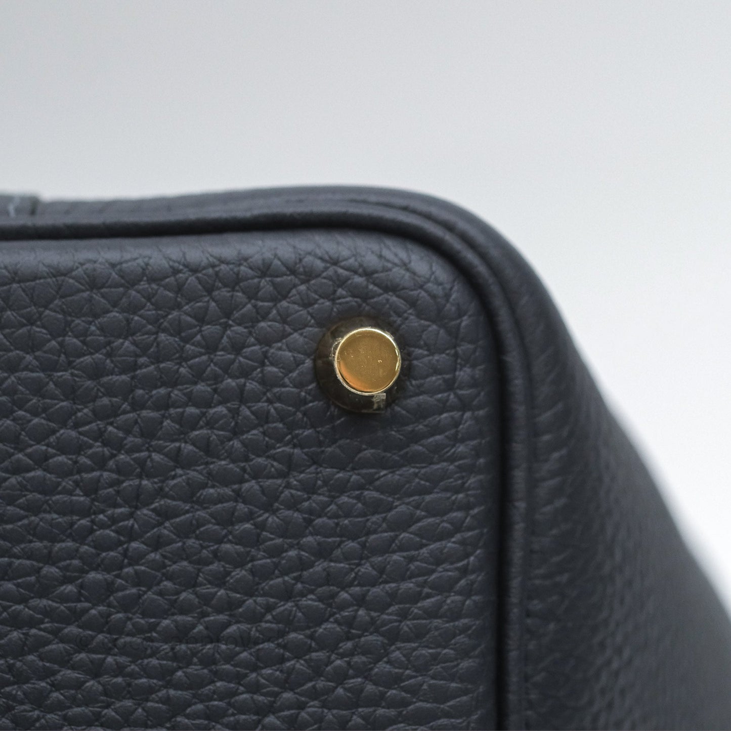 Hermès Picotin 18 Caban 3Y Clemence Gold Hardware