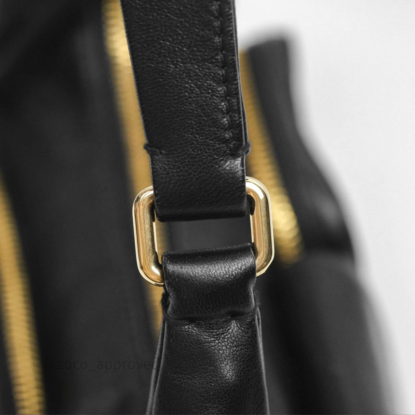 Miu Miu Nappa Leather Pocket Bag Black Lambskin Gold Hardware