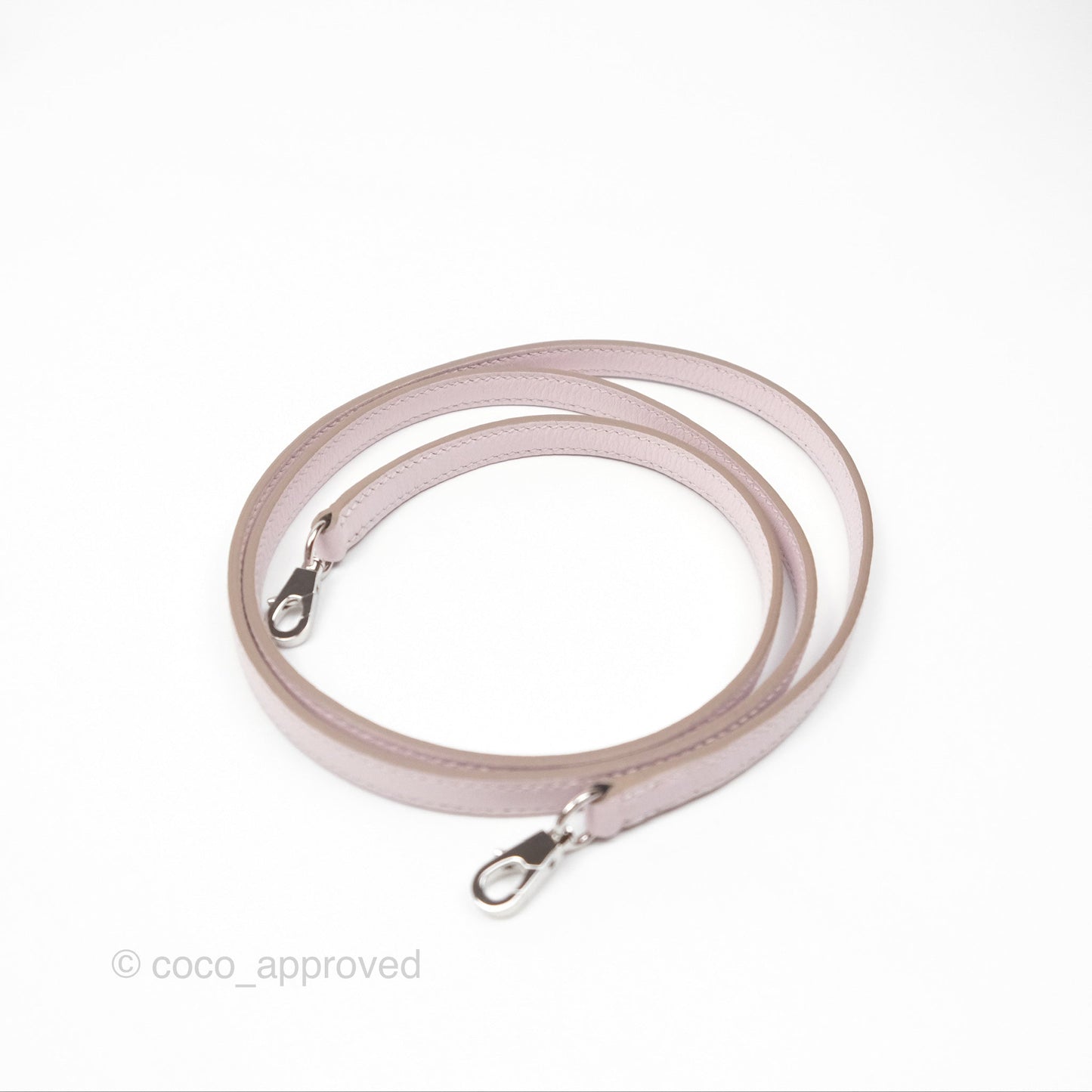 Hermès Bolide Mini 1923 Verso Evercolor Mauve Pale 09/ Caramel 28 Palladium Hardware