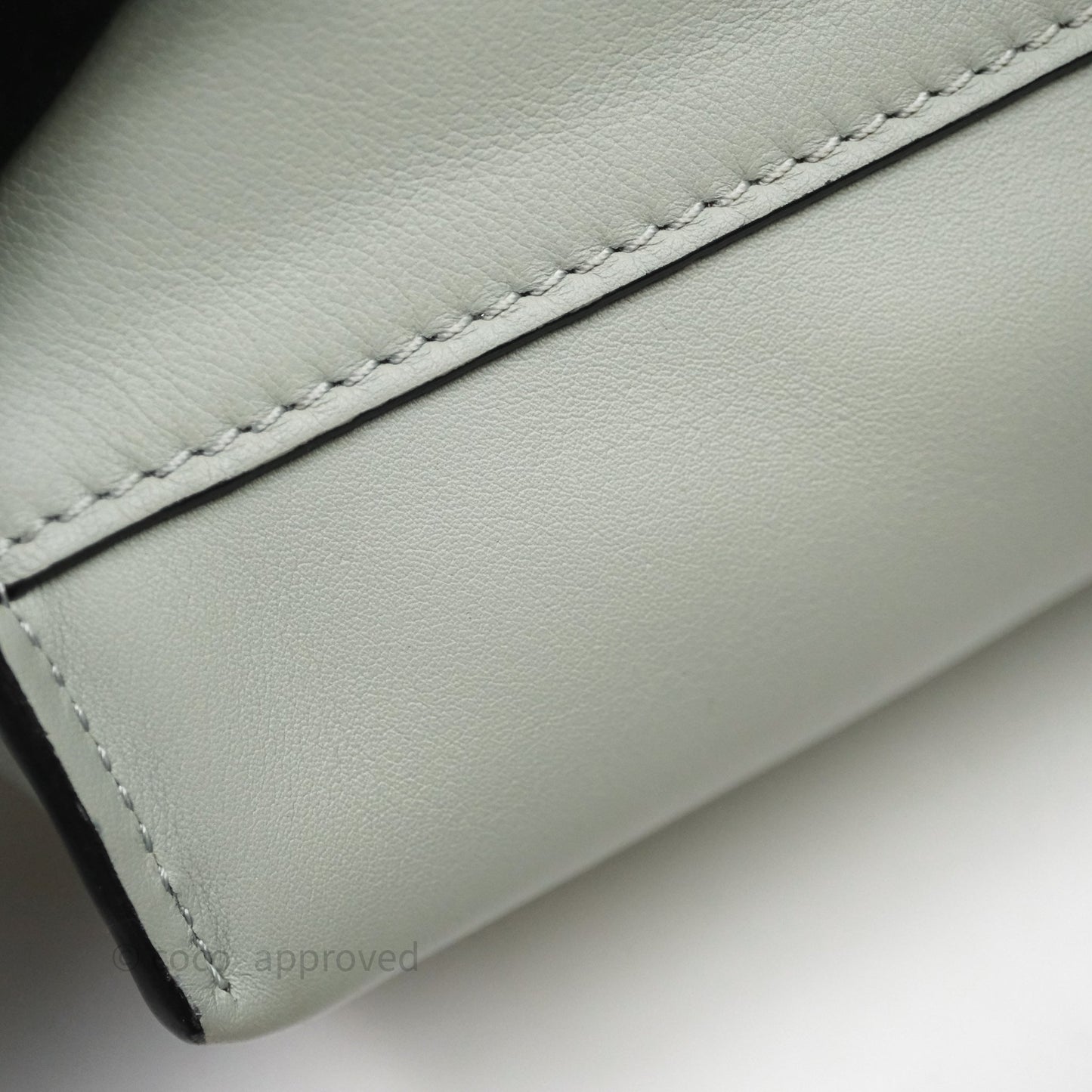 Loewe Flamenco Mini Clutch Bag Calfskin Green