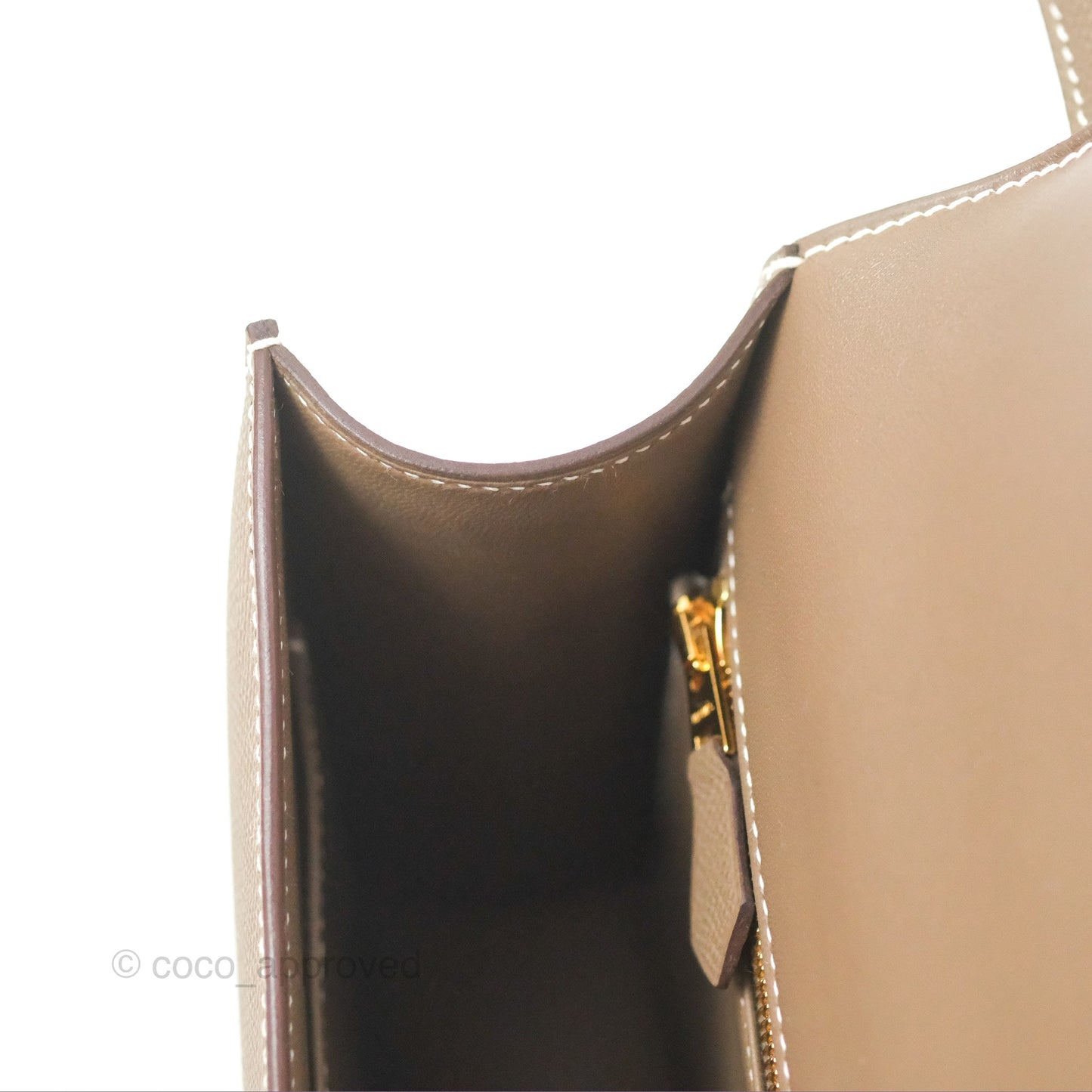 Hermès Constance 24 with Mirror Etoupe Epsom Gold Hardware
