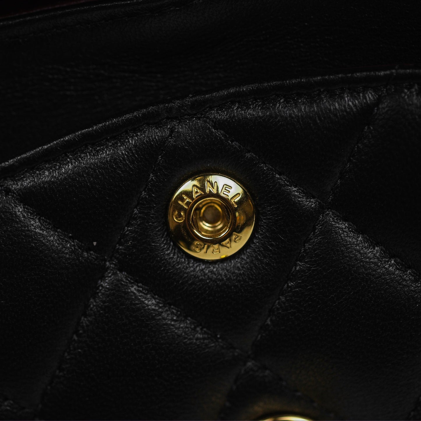 Chanel Small Classic Flap Quilted Black Lambskin Gold Hardware