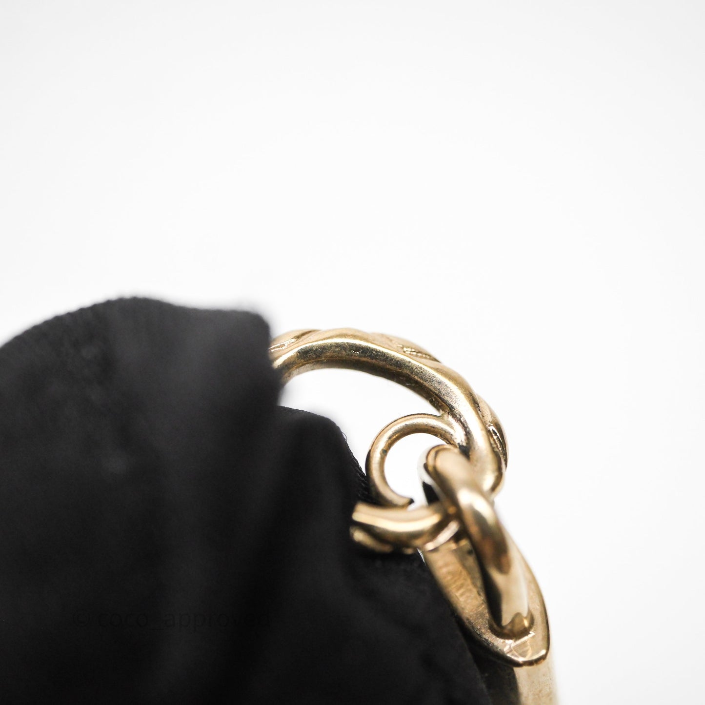 Chanel CC Padlock Drop Earrings Gold Tone 21P