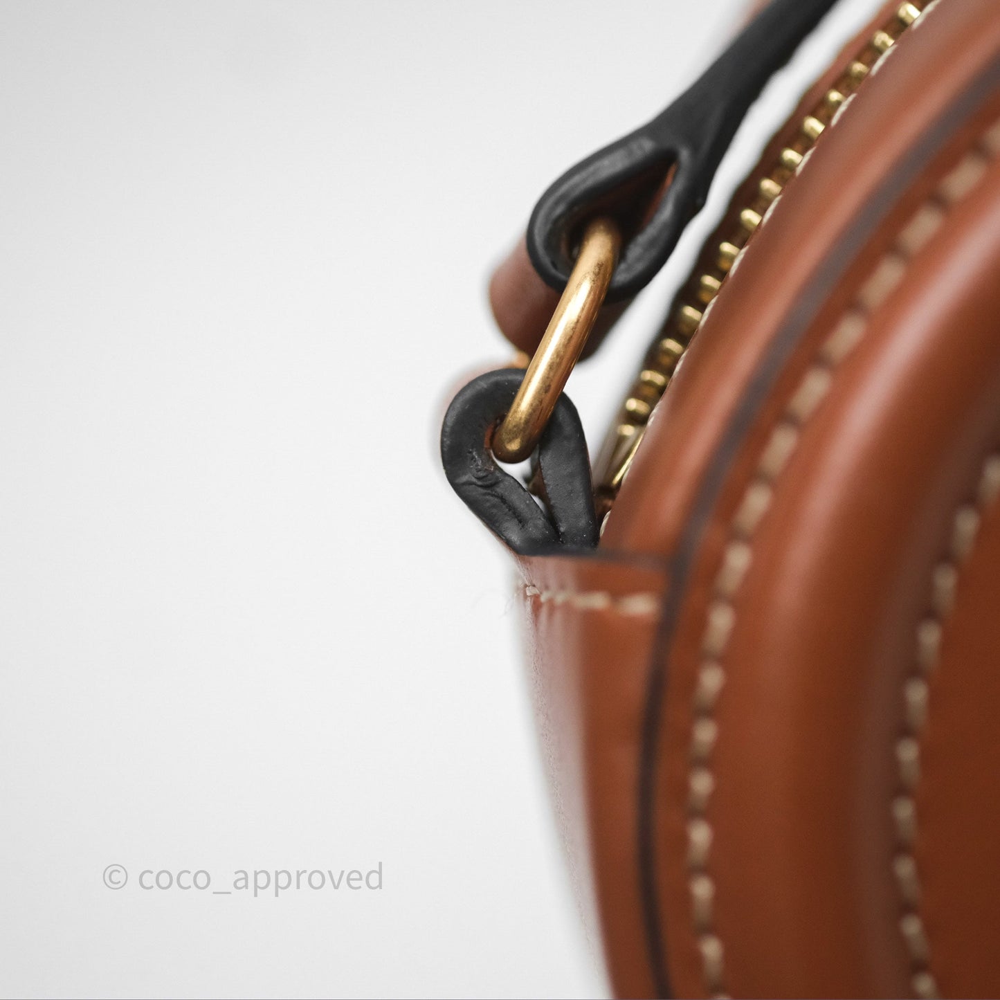 Celine Mini Oval Bag Cuir Triomphe Tan Calfskin