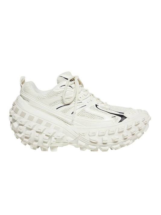 Luxury Balenciaga Bouncer Low-Top Sneakers White