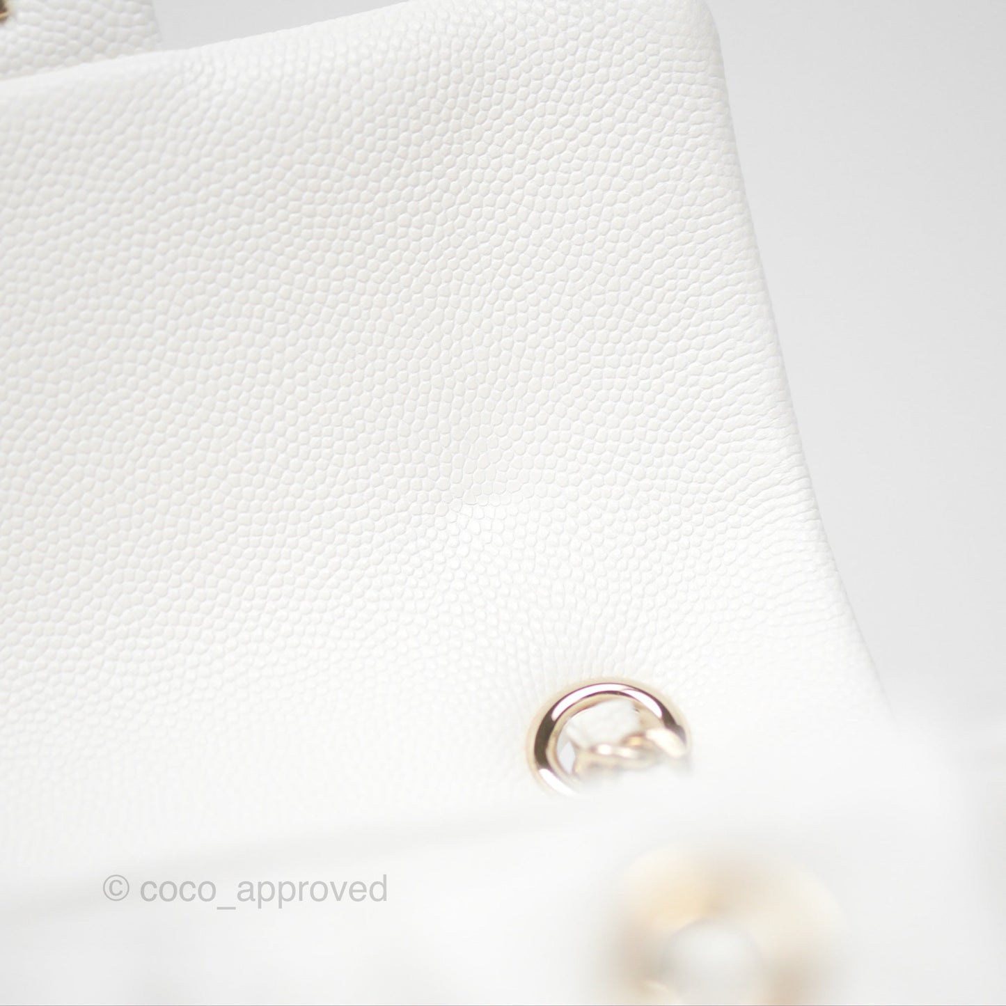 Chanel Mini Urban Spirit Backpack White Caviar Gold Hardware 23S