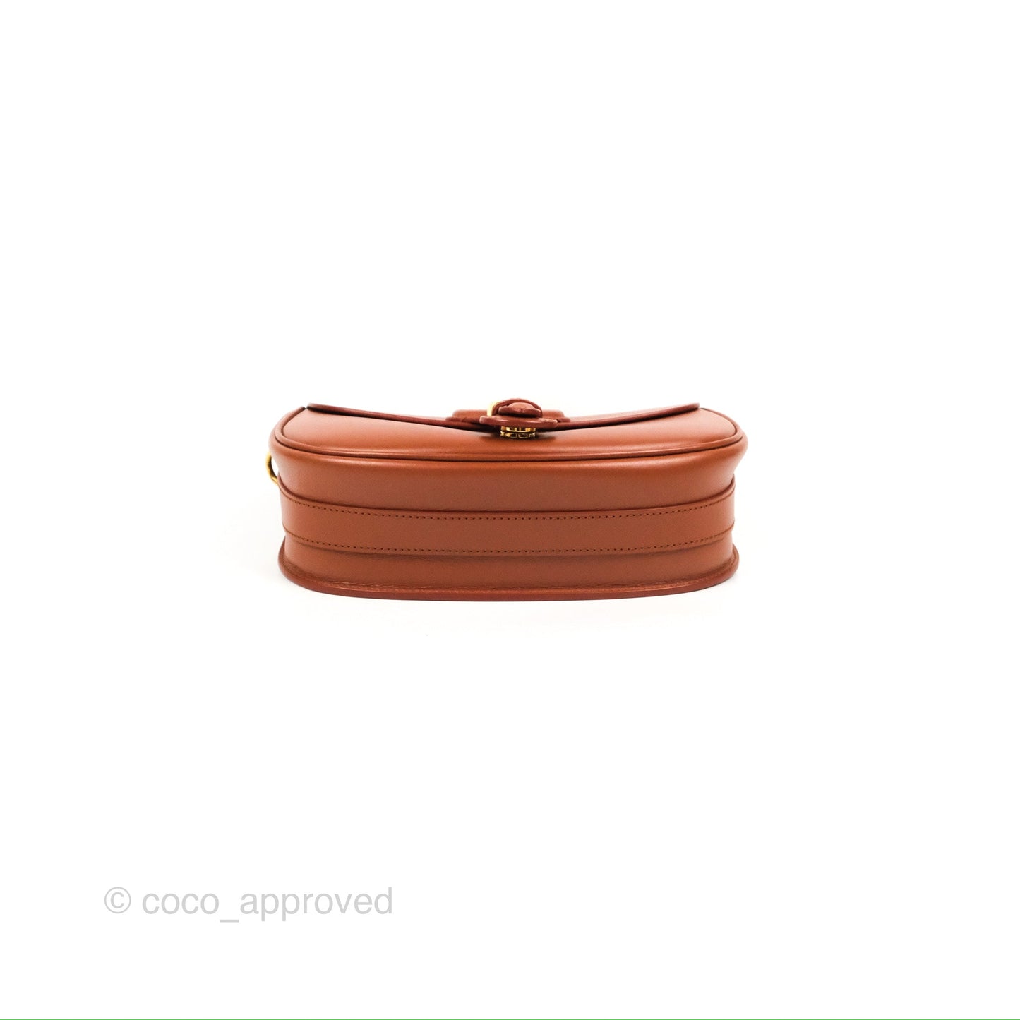 Christian Dior Medium Bobby Flap Camel Box Calfskin