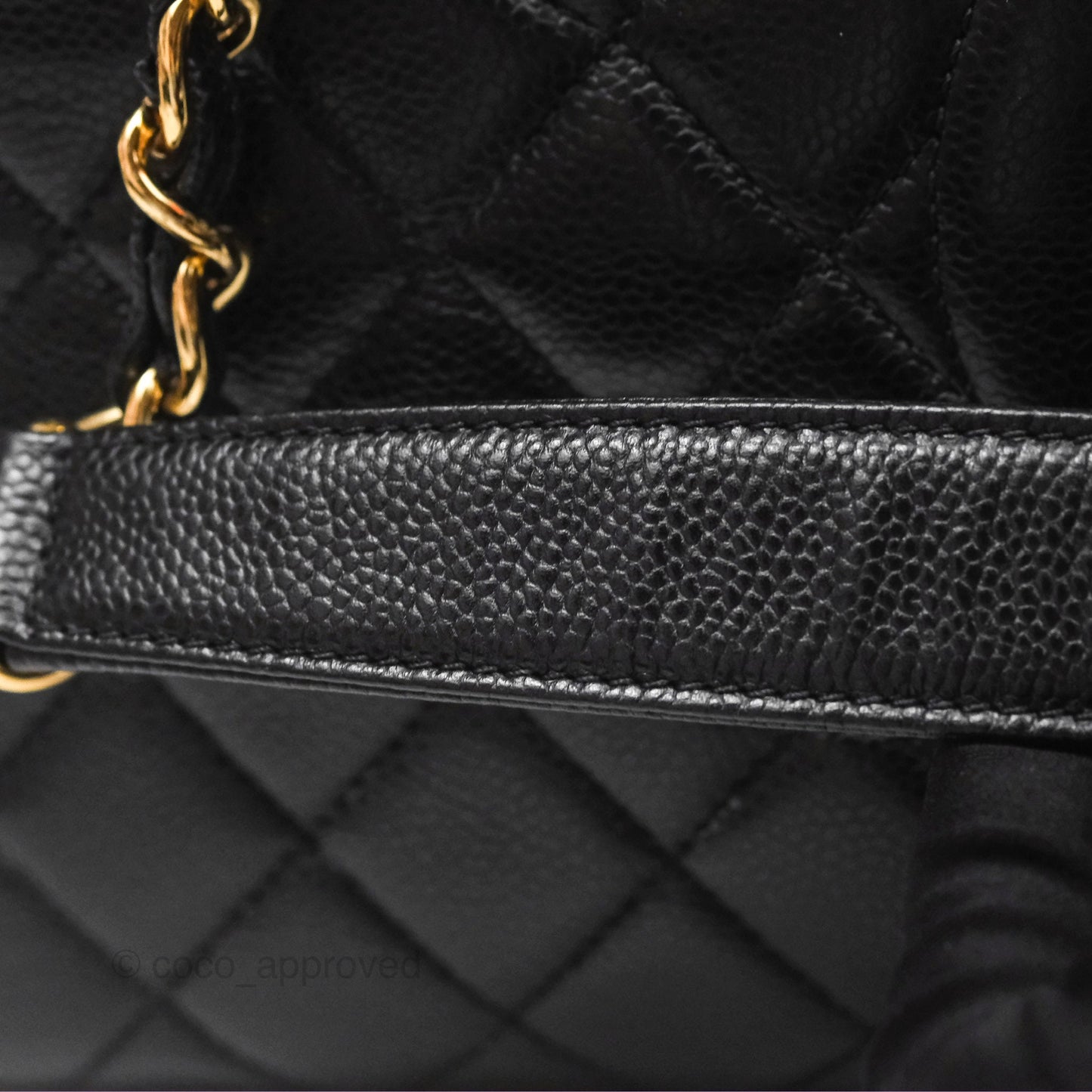 Chanel GST Black Caviar Gold Hardware