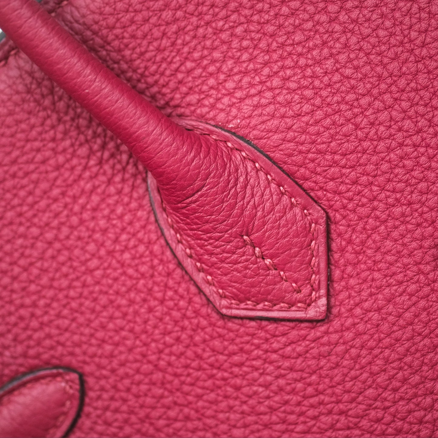 Hermès Birkin 25 Retourne Rouge Grenat K1 Togo Gold Hardware