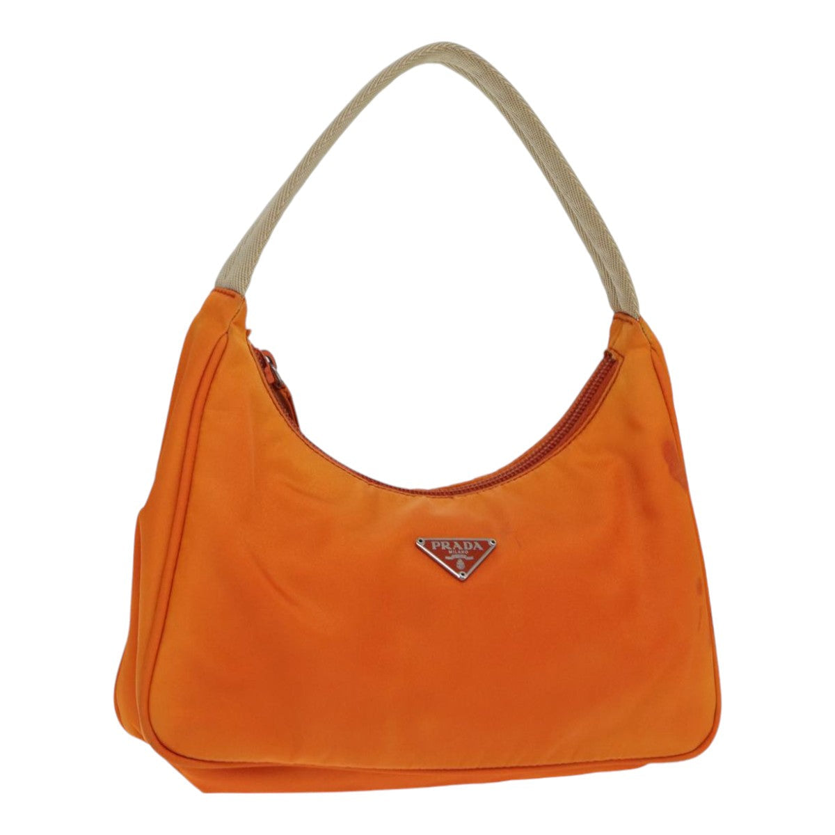 Luxury Prada Hand Bag Nylon Orange  87671