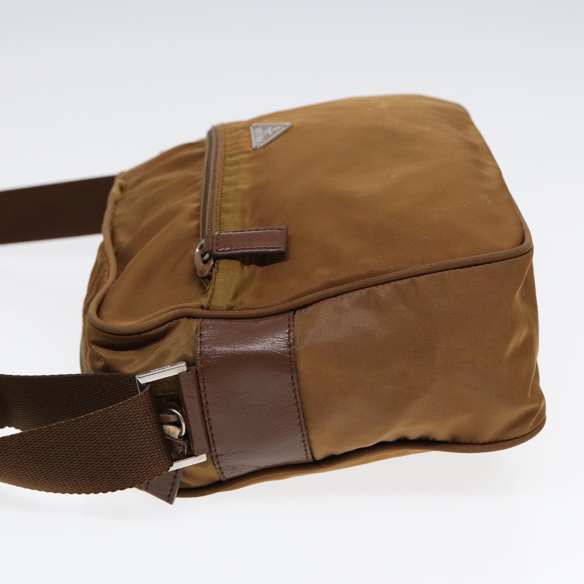 Luxury Prada Shoulder Bag Nylon Khaki  87674