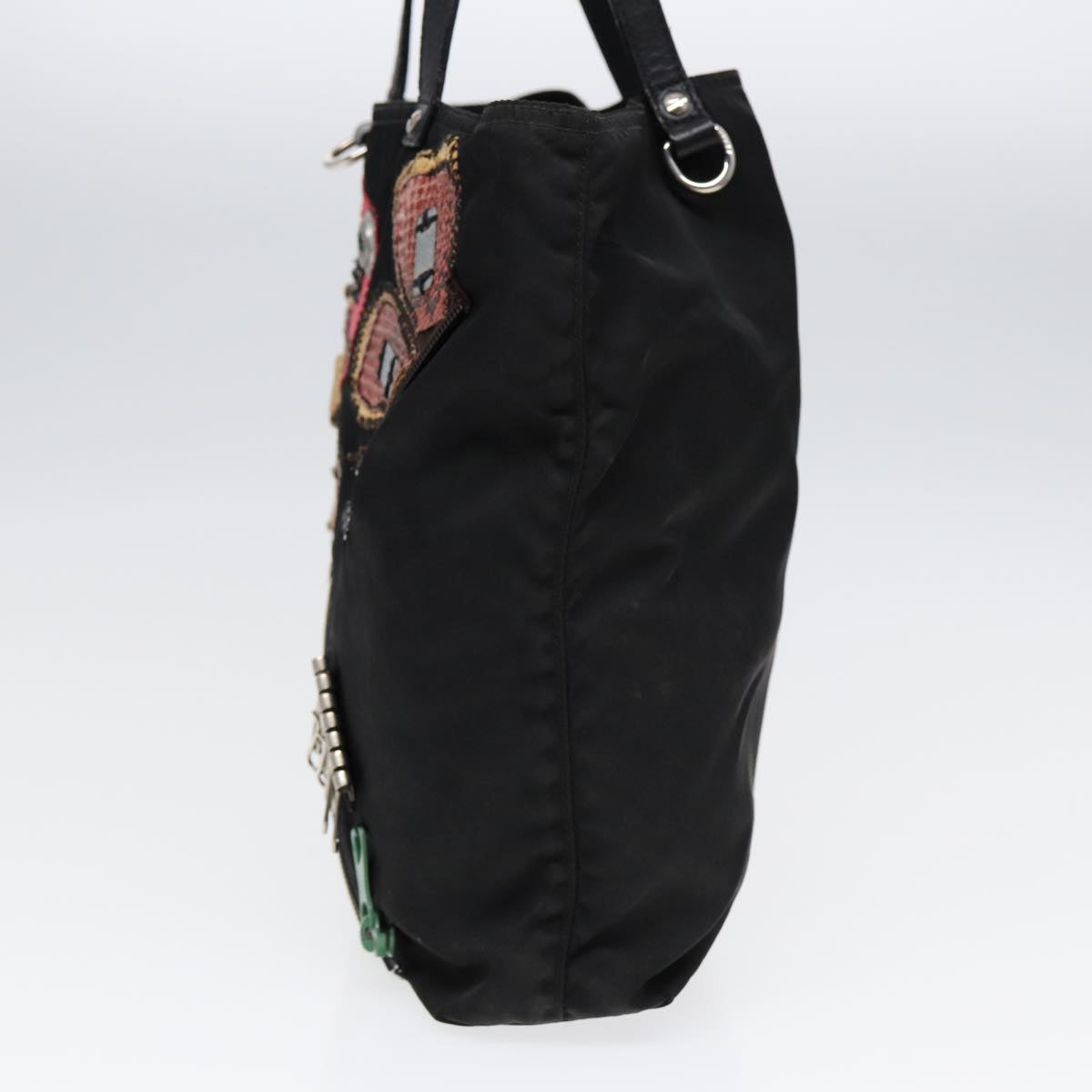 Luxury Prada Robot Tote Bag Nylon Black  87679