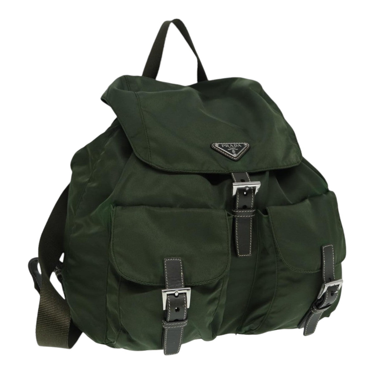 Luxury Prada Backpack Nylon Khaki  87680