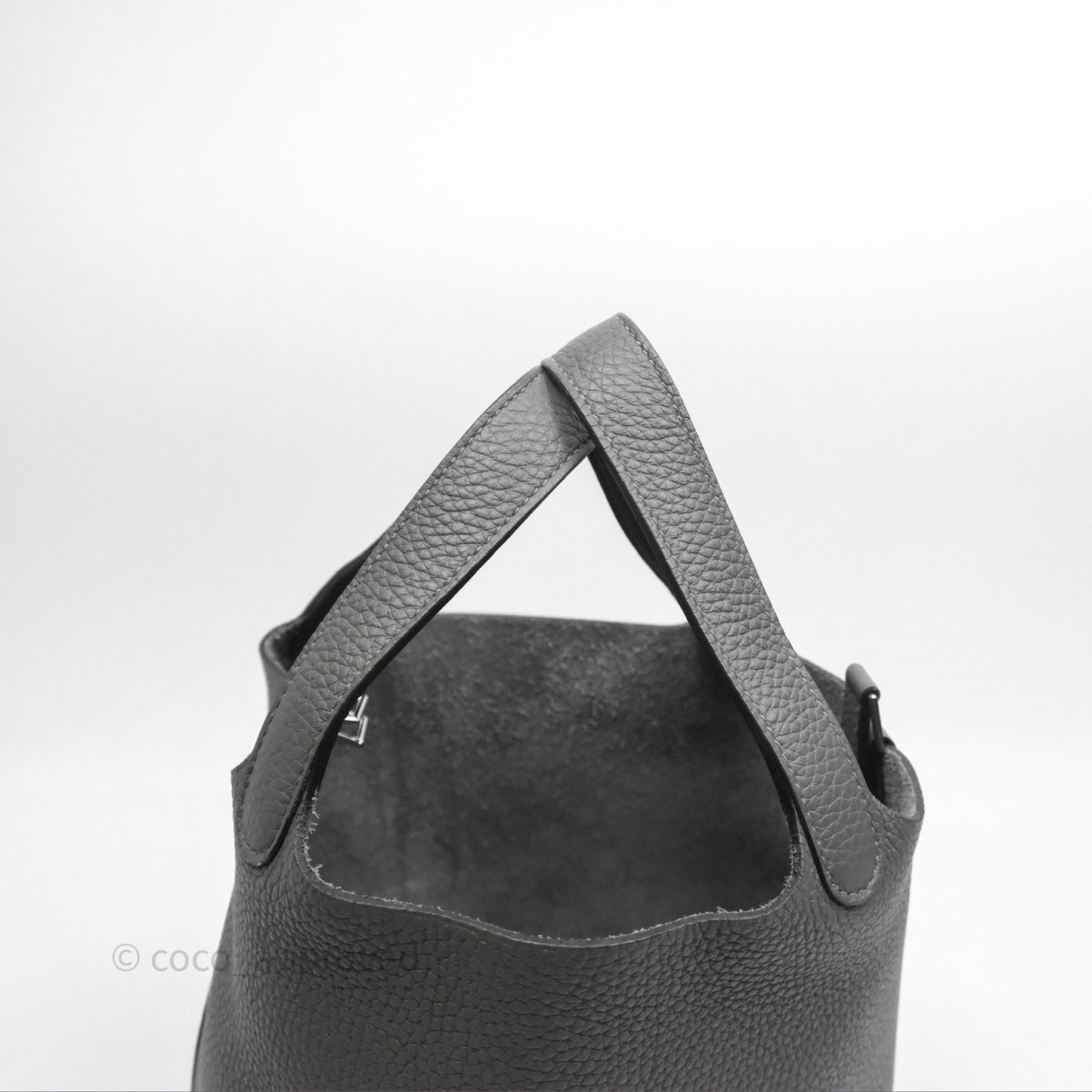 Hermès Picotin 18 Etain 8F Clemence Palladium Hardware