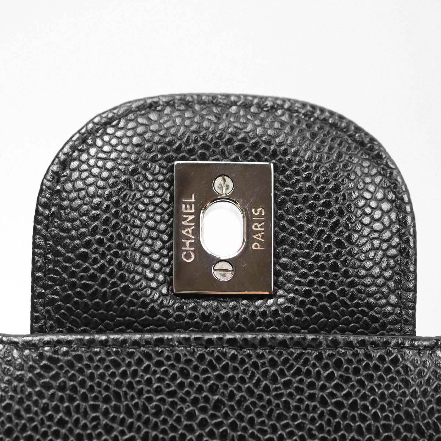Chanel Jumbo Double Flap Black Caviar Silver Hardware⁣⁣