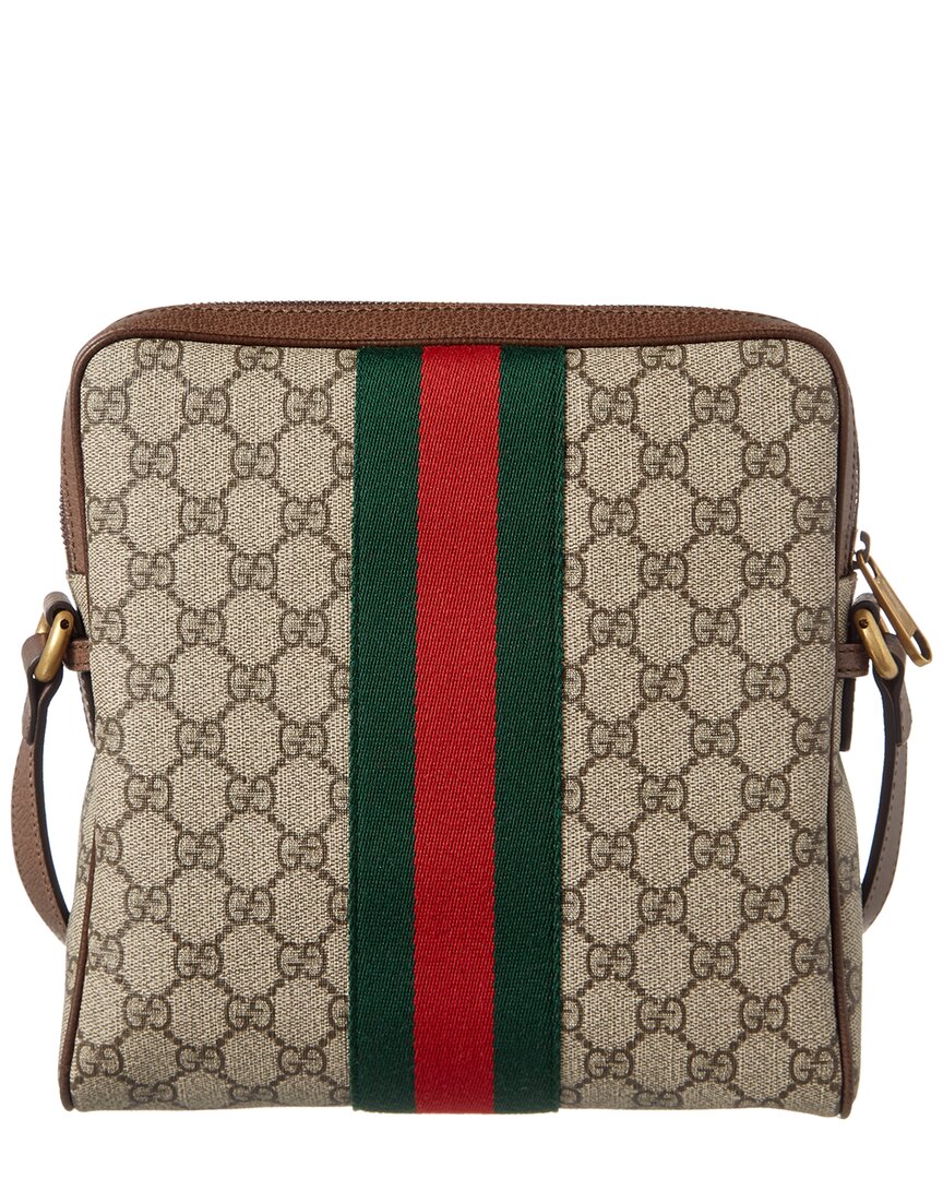Luxury Gucci Trending 2025 Ophidia GG Supreme Canvas & Leather Small Messenger Bag