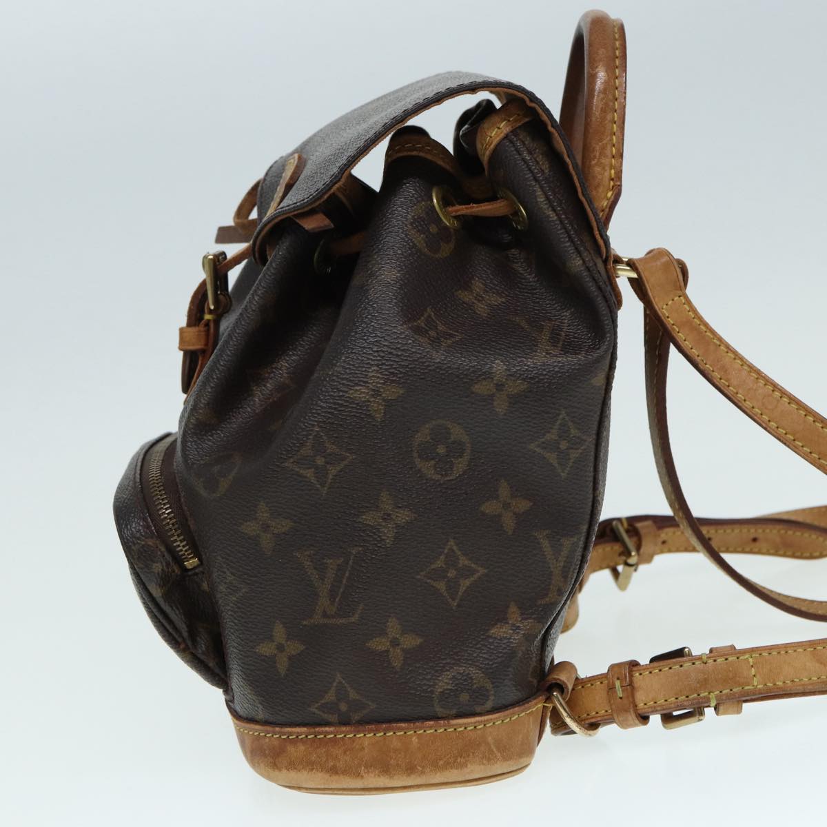 LOUIS VUITTON Monogram Montsouris PM Backpack M51137 LV 87701