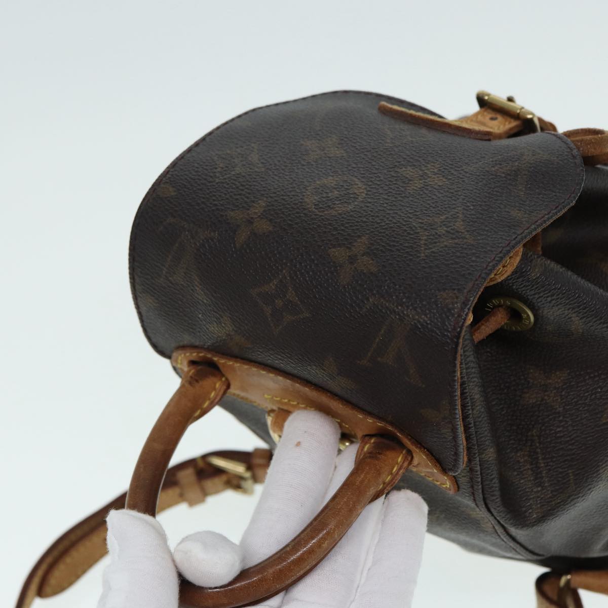 LOUIS VUITTON Monogram Montsouris PM Backpack M51137 LV 87701