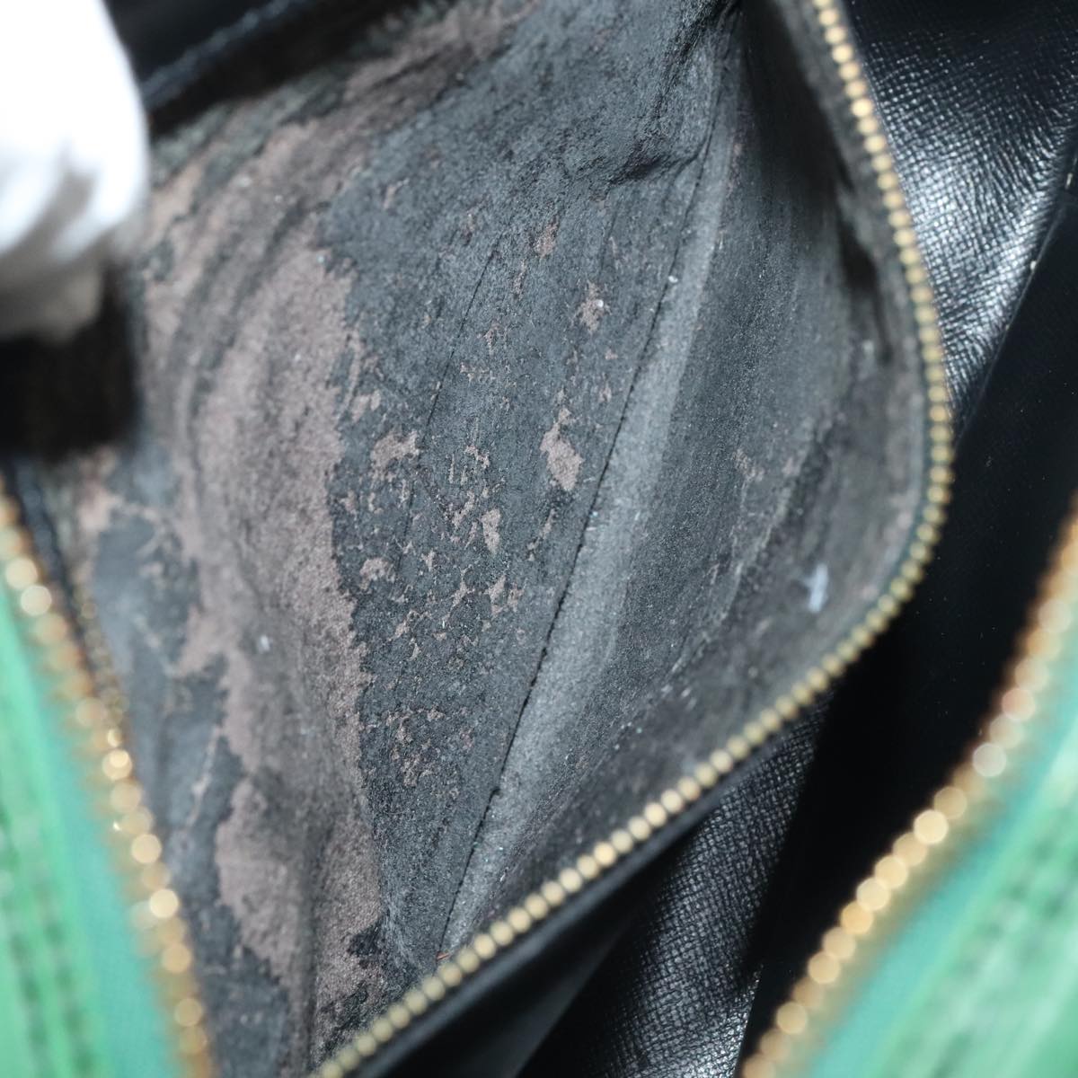 LOUIS VUITTON Epi Jeune Fille MM Shoulder Bag Green M52154 LV 87714