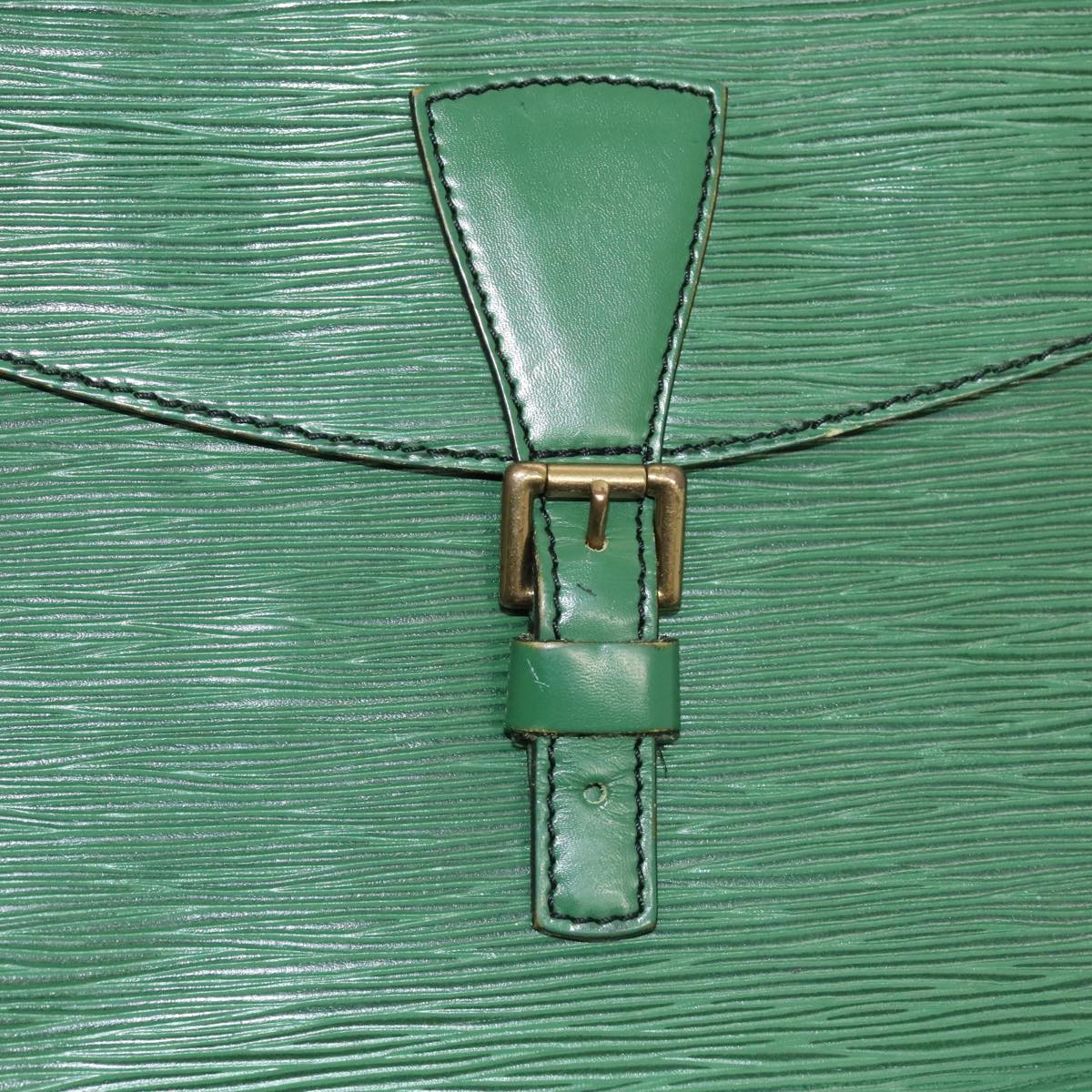 LOUIS VUITTON Epi Jeune Fille MM Shoulder Bag Green M52154 LV 87714