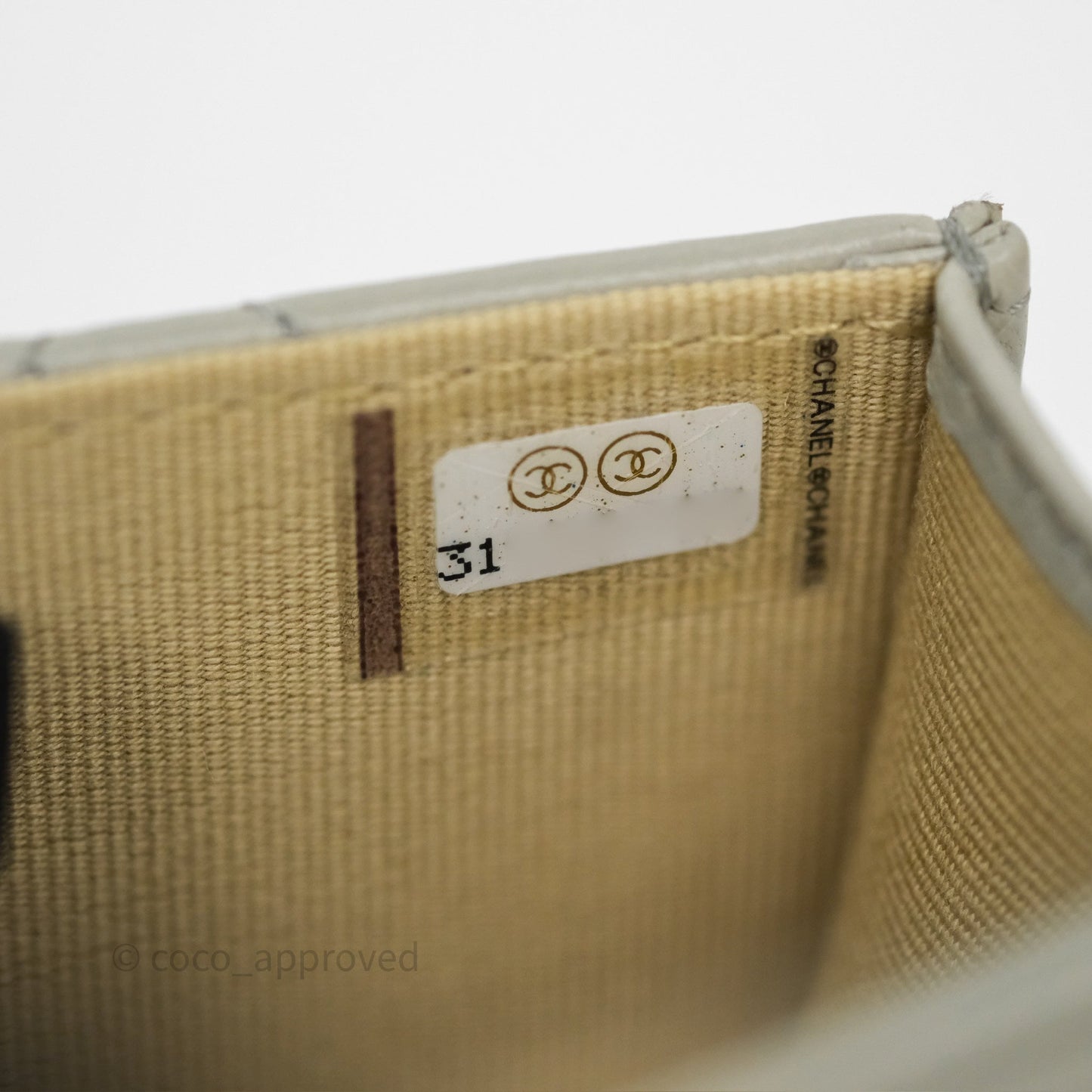 Chanel Pearl Crush Mini Clutch Belt Bag Grey Lambskin Aged Gold Hardware