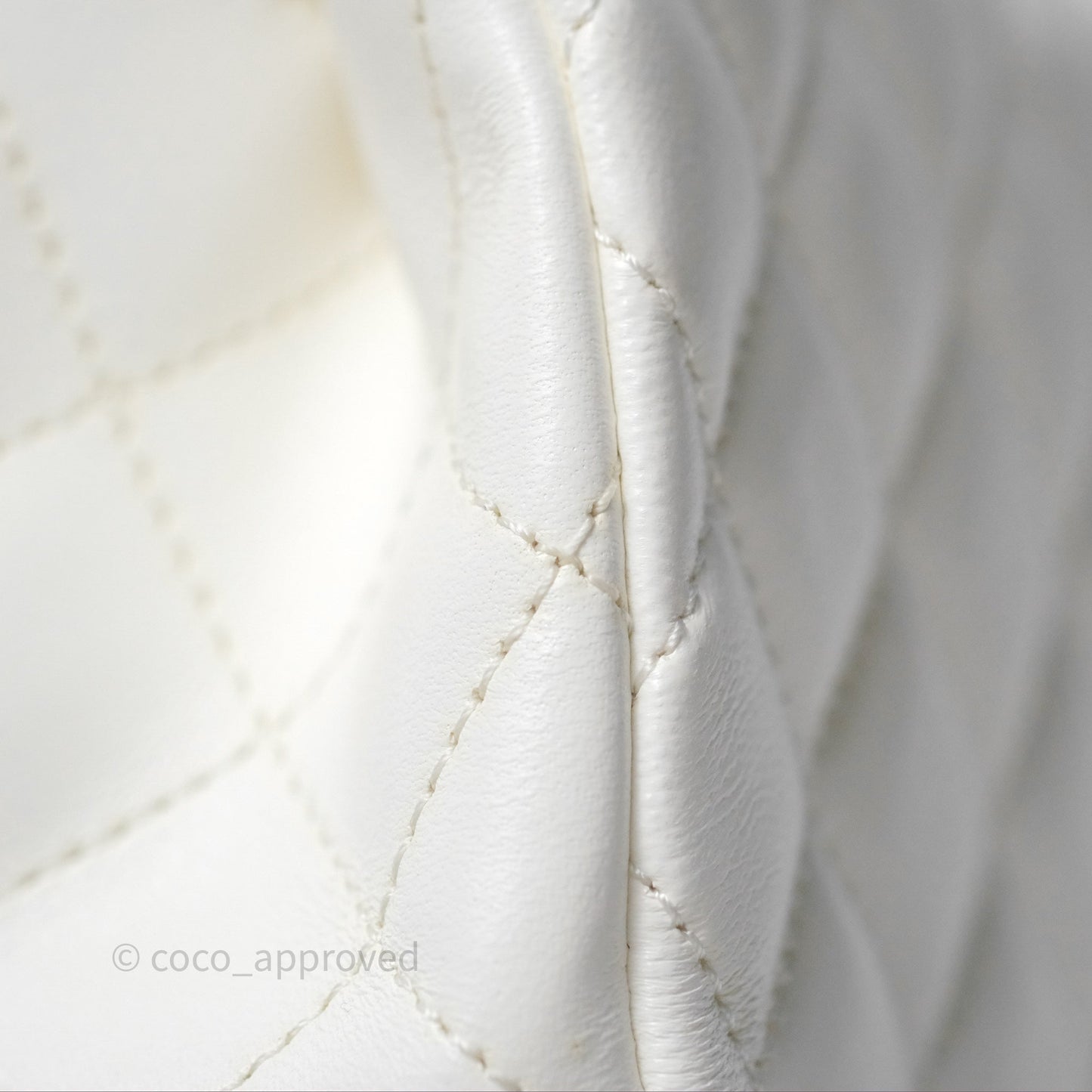 Chanel Crystals Top Handle Mini Rectangular Flap Bag White Lambskin Gold Hardware