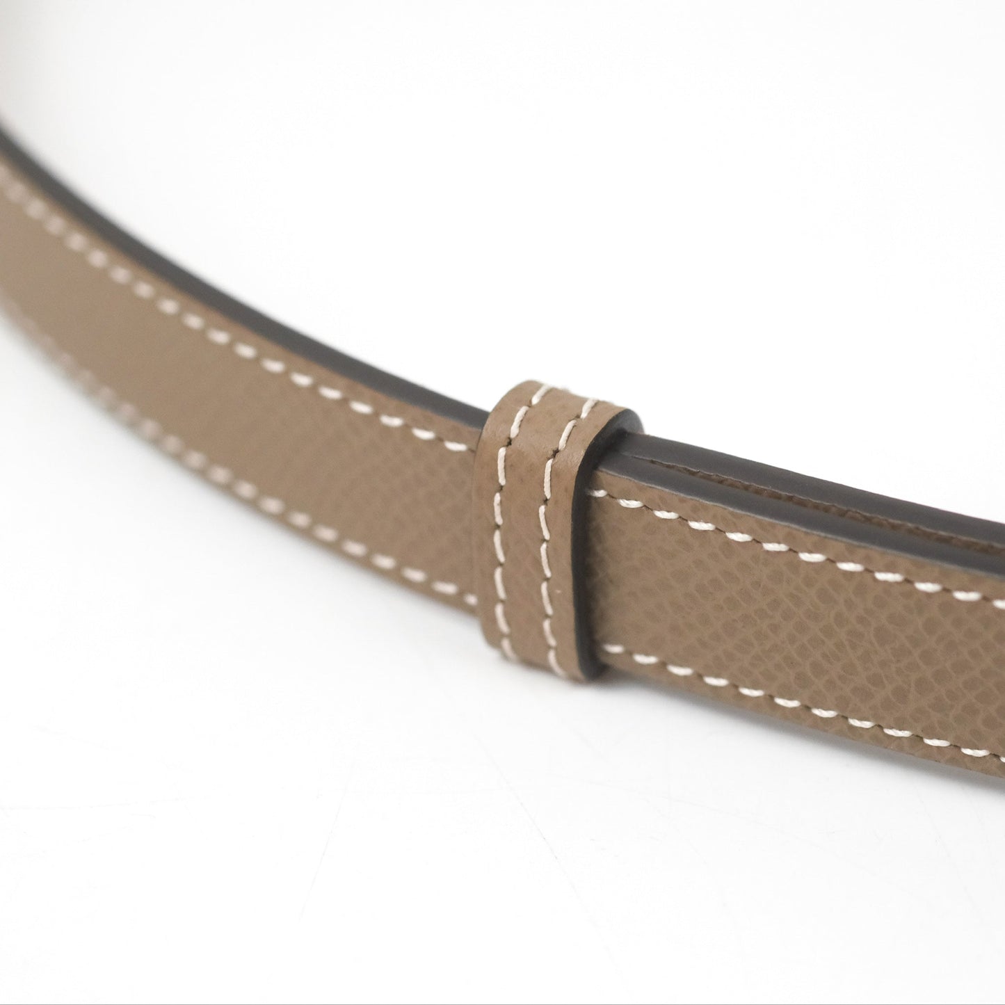 Hermès Epsom Kelly Buckle Belt Etoupe Gold Hardware