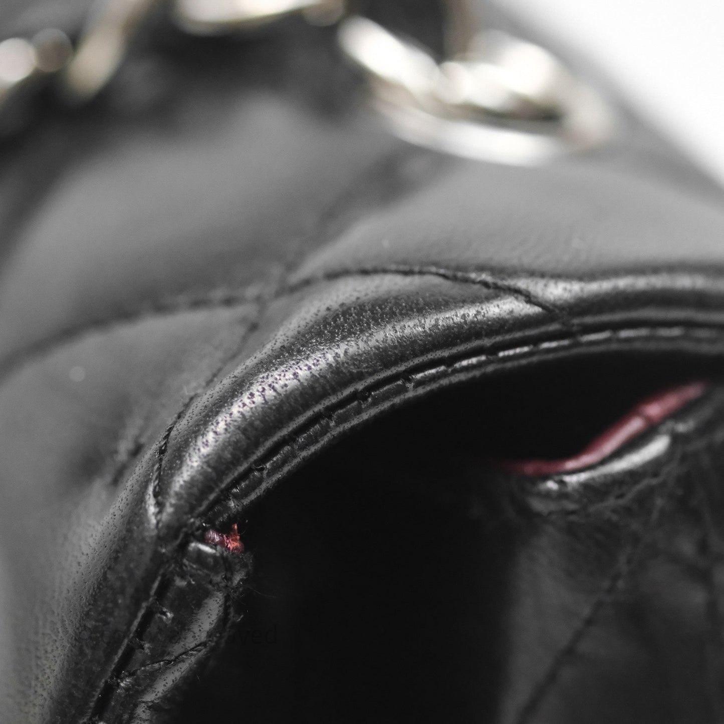 Chanel Jumbo Single Flap Black Lambskin Silver Hardware