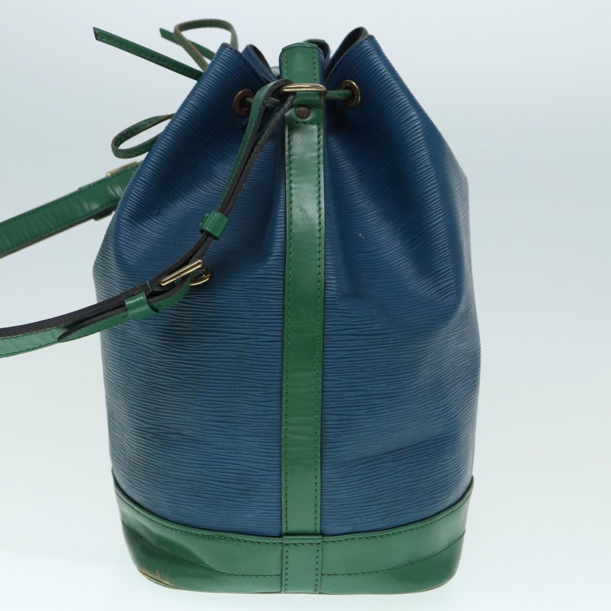 LOUIS VUITTON Epi Noe Shoulder Bag Bicolor Green Blue M44044 LV 87795